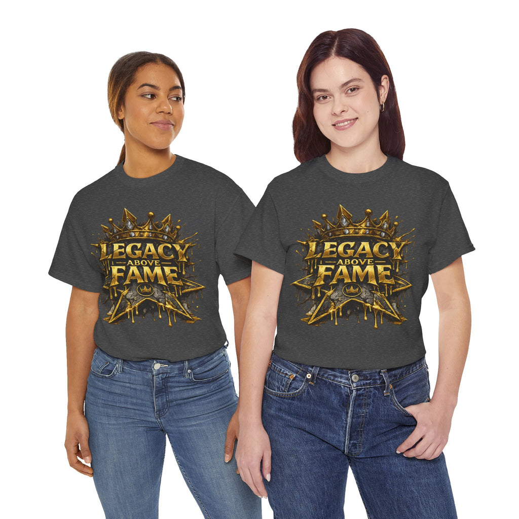 Adult Legacy Above Fame Graphic T-Shirt (Gold Drip) - Zealous For All