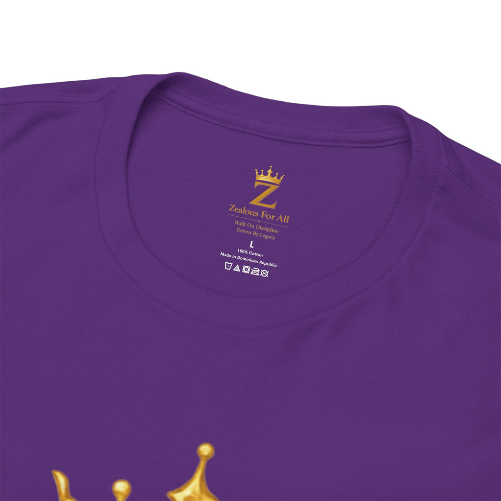 Unisex Zealous For All T-Shirt (Gold Logo (with Back logo) T-shirt) Printify