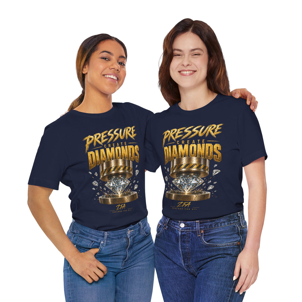 Pressure Create Diamonds T-Shirt — Motivational Graphic Tee