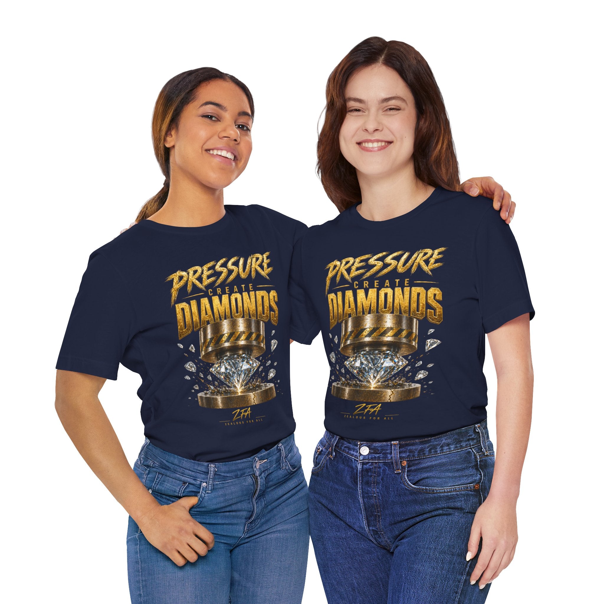 Pressure Create Diamonds T-Shirt — Motivational Graphic Tee