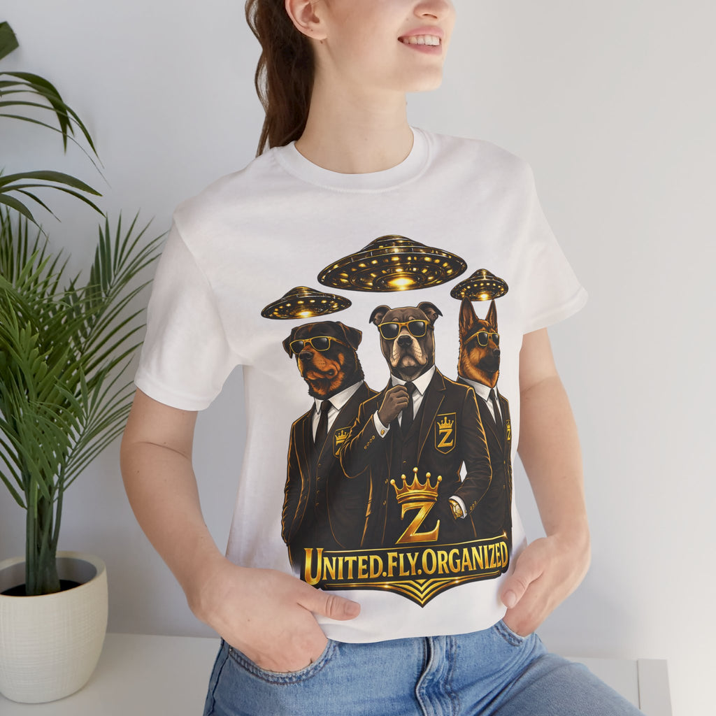 COMING SOON... United. Fly. Organized. Graphic Tee (Gold) Printify