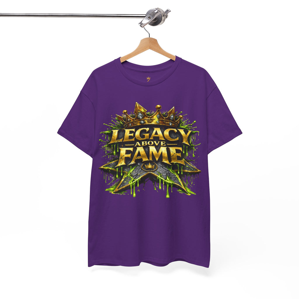 Adult Legacy Above Fame Graphic T-Shirt (Lime Green Drip) - Zealous For All
