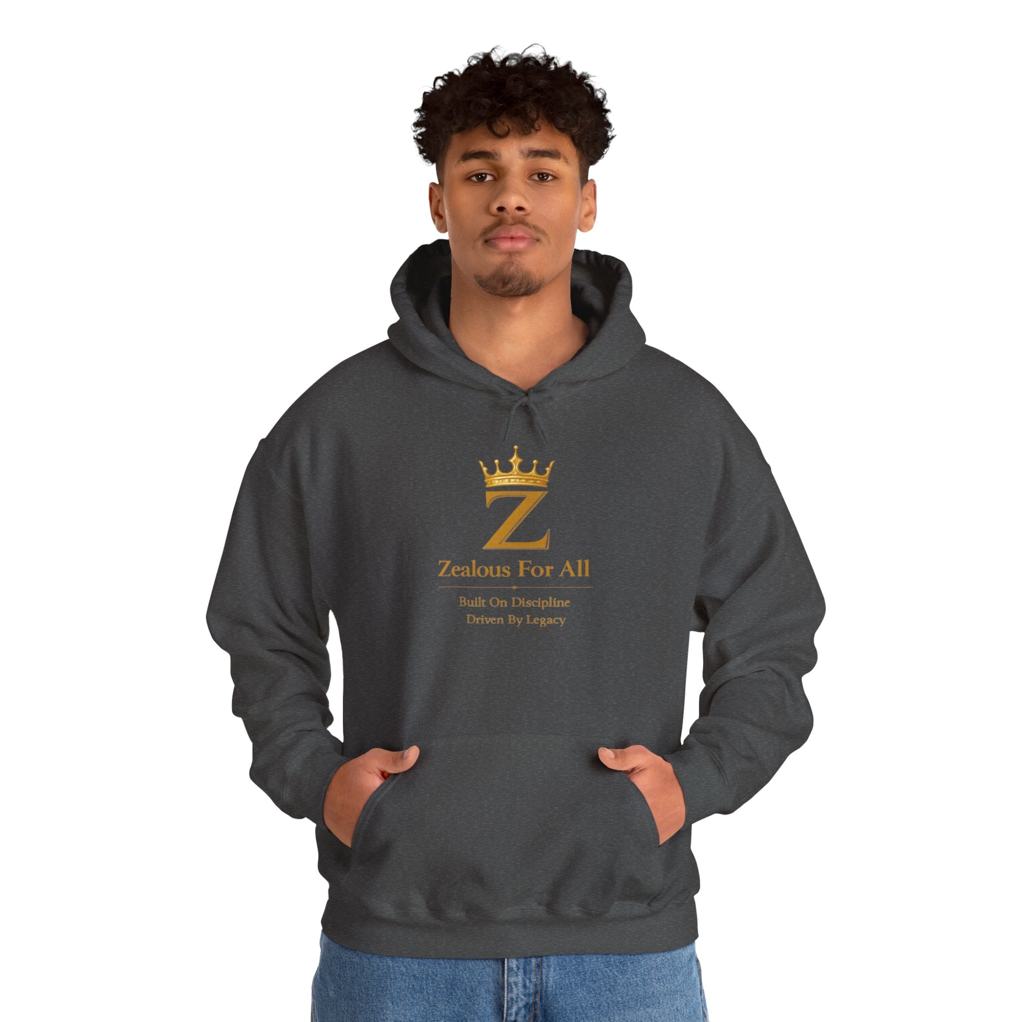Zealous For All Hoodie — Gold Logo - Zealous For All