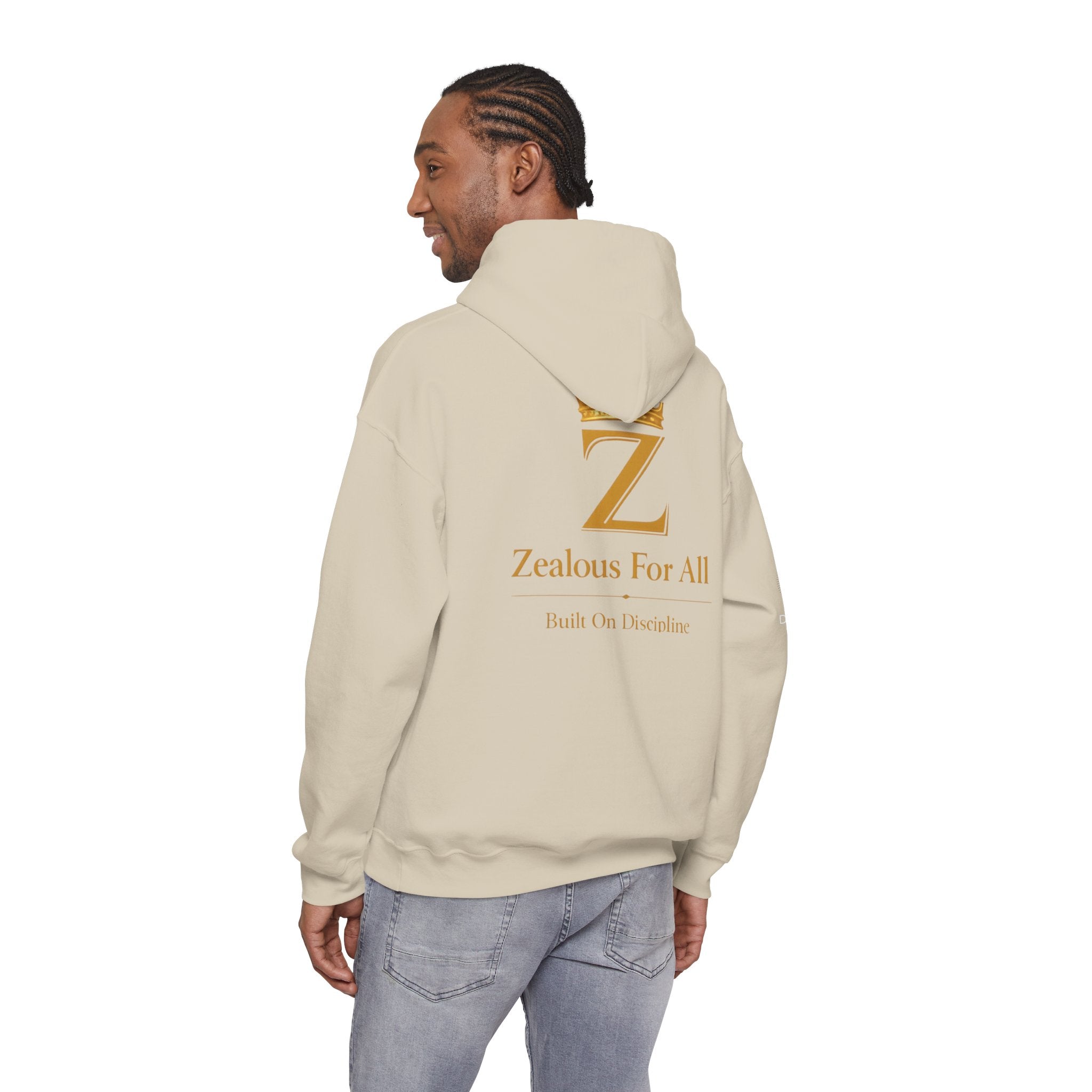 Zealous For All Crown Z Hoodie — Premium White Logo Sweatshirt - Zealous For All