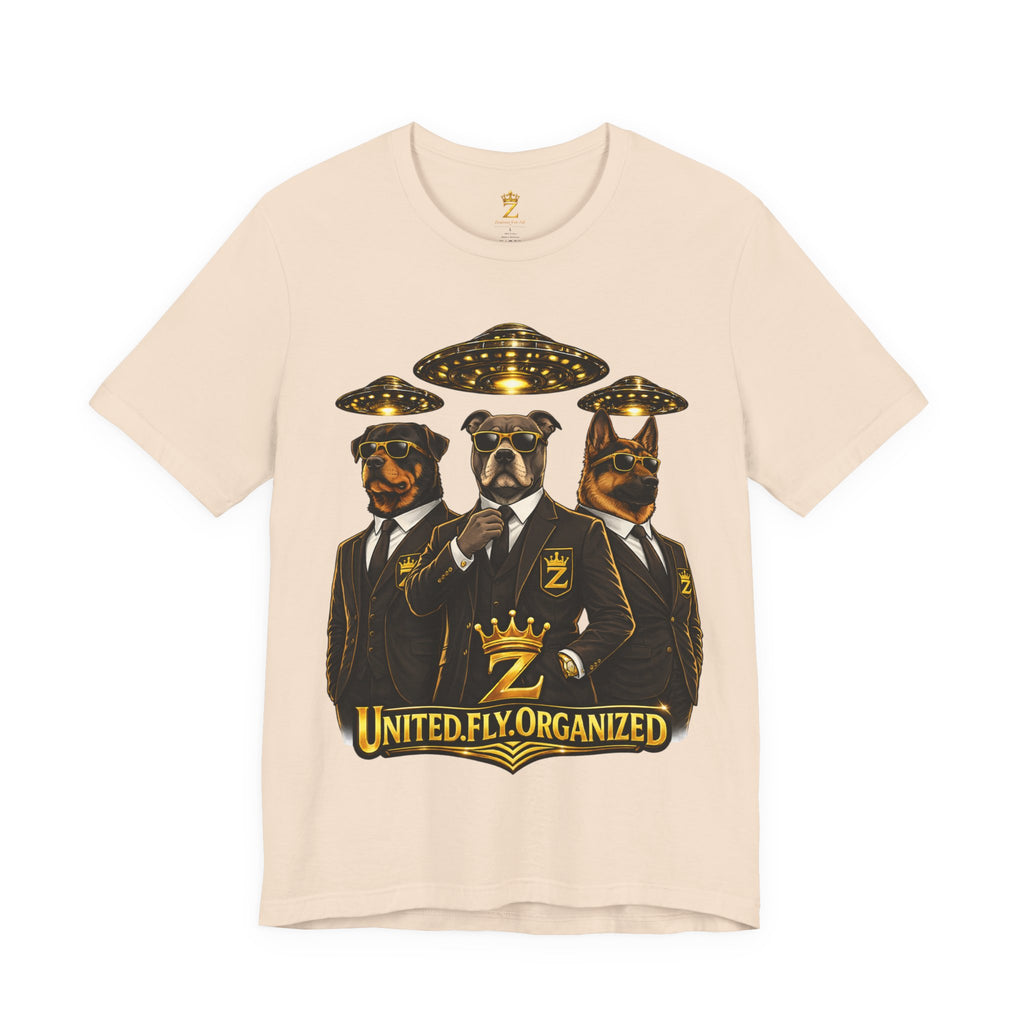 COMING SOON... United. Fly. Organized. Graphic Tee (Gold) Printify
