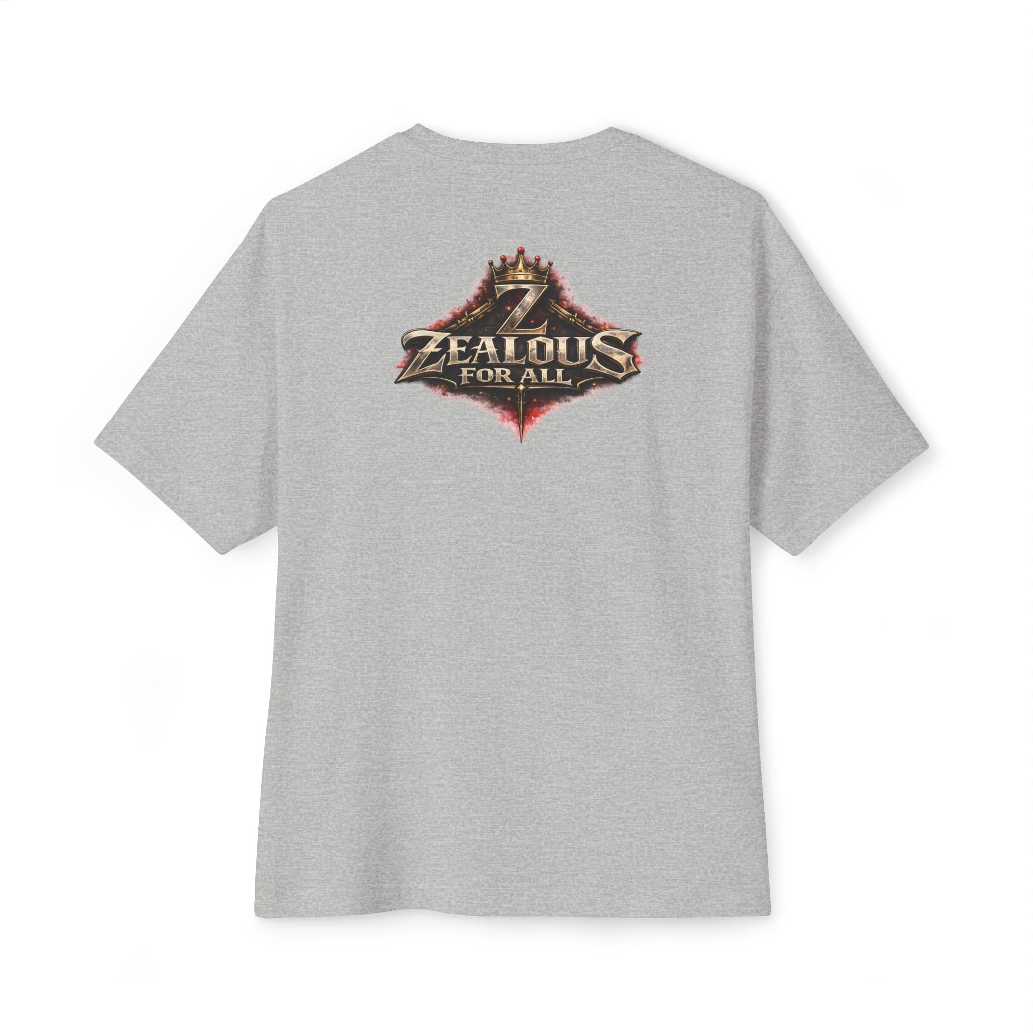 Adult *Oversized* Discipline Over Emotions Graphic Tee (Red Heart) - Zealous For All