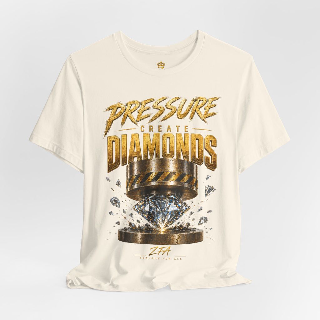 Pressure Create Diamonds T-Shirt — Motivational Graphic Tee