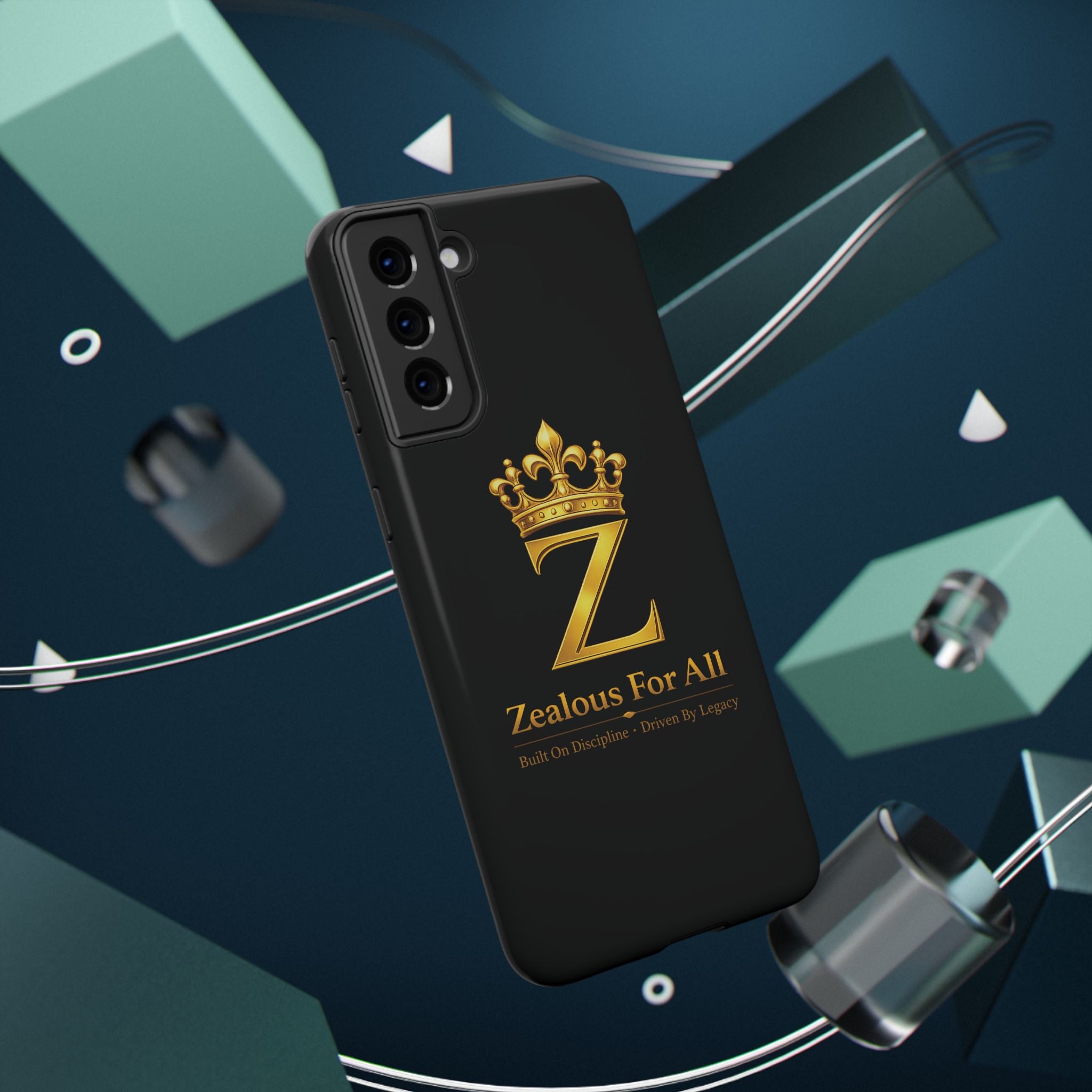 ZFA Phone Case  — "Zealous For All" Gold Crown Impact-Resistant Case Printify