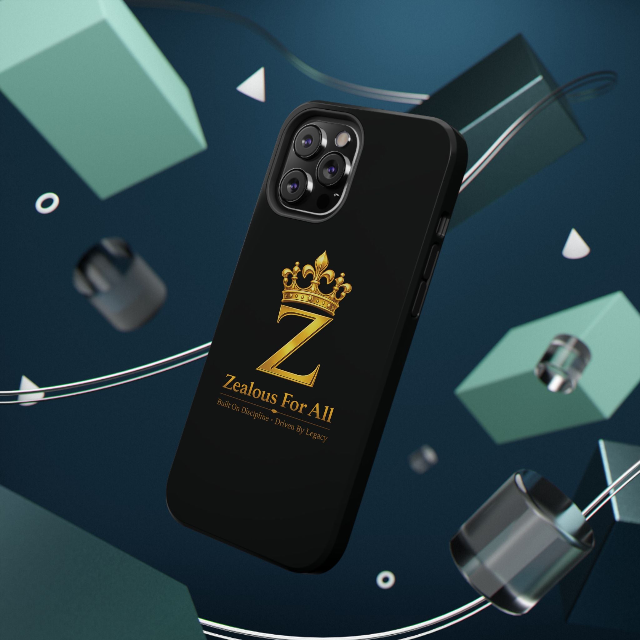 ZFA Phone Case  — "Zealous For All" Gold Crown Impact-Resistant Case Printify