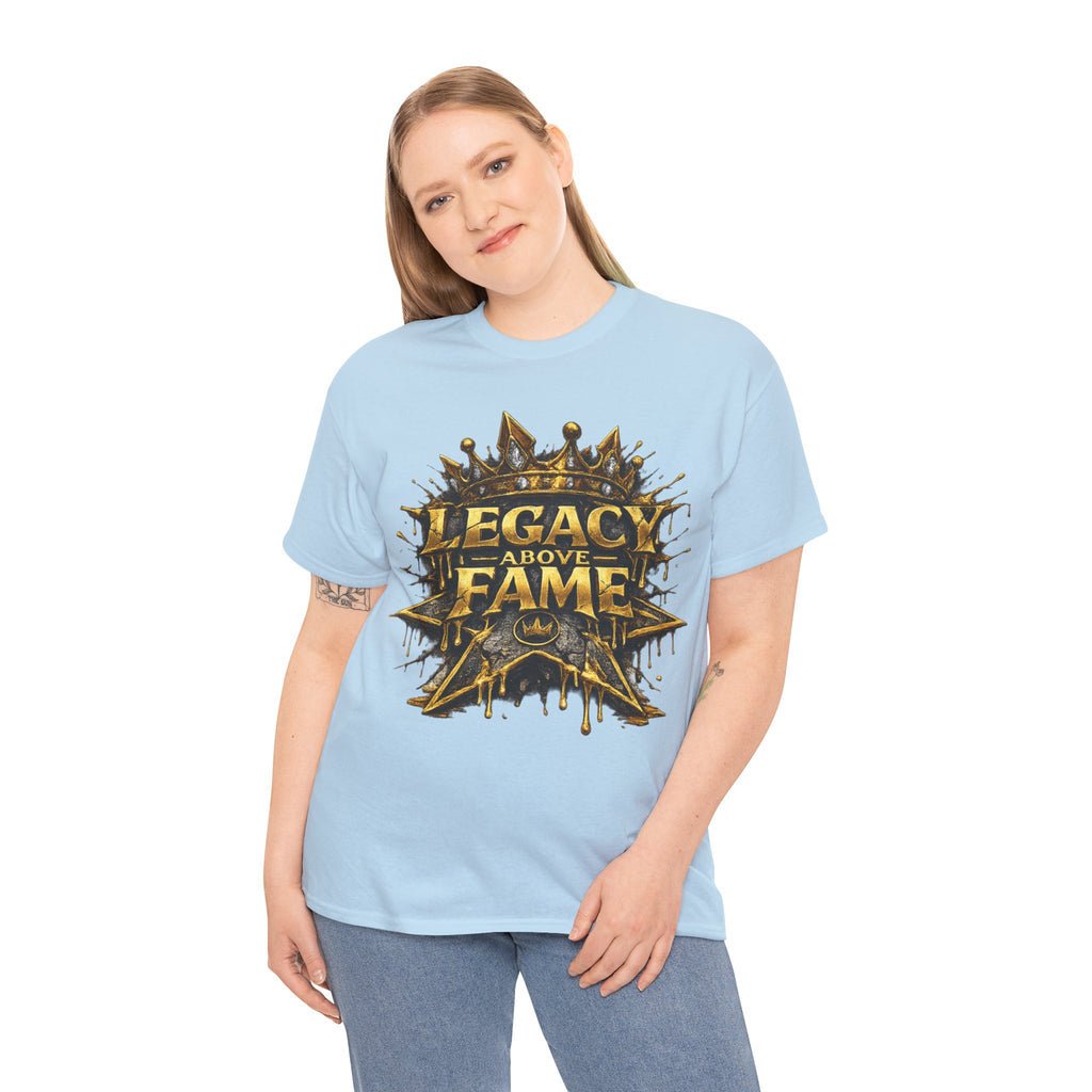 Adult Legacy Above Fame Graphic T-Shirt (Gold Drip) - Zealous For All
