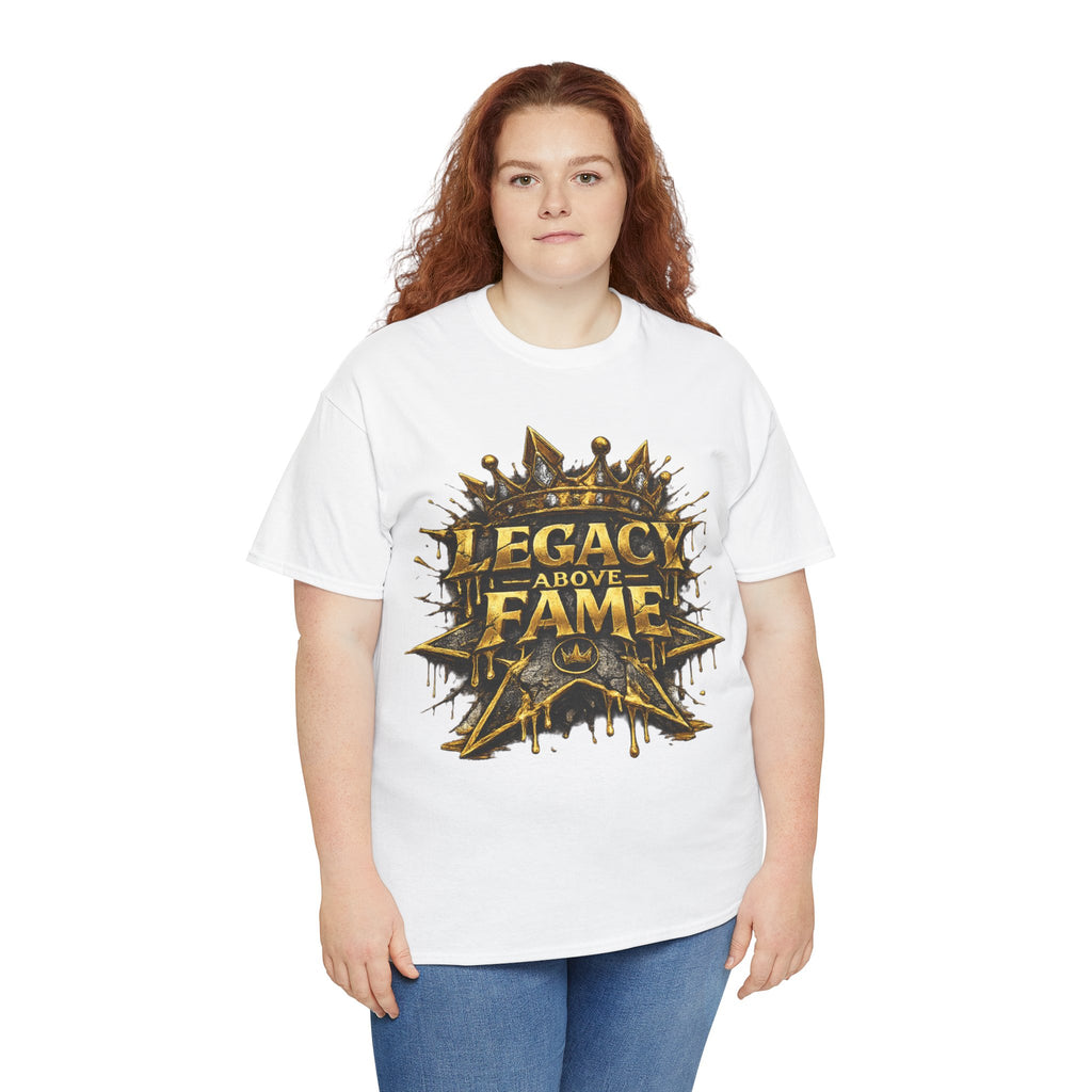 Adult Legacy Above Fame Graphic T-Shirt (Gold Drip) - Zealous For All