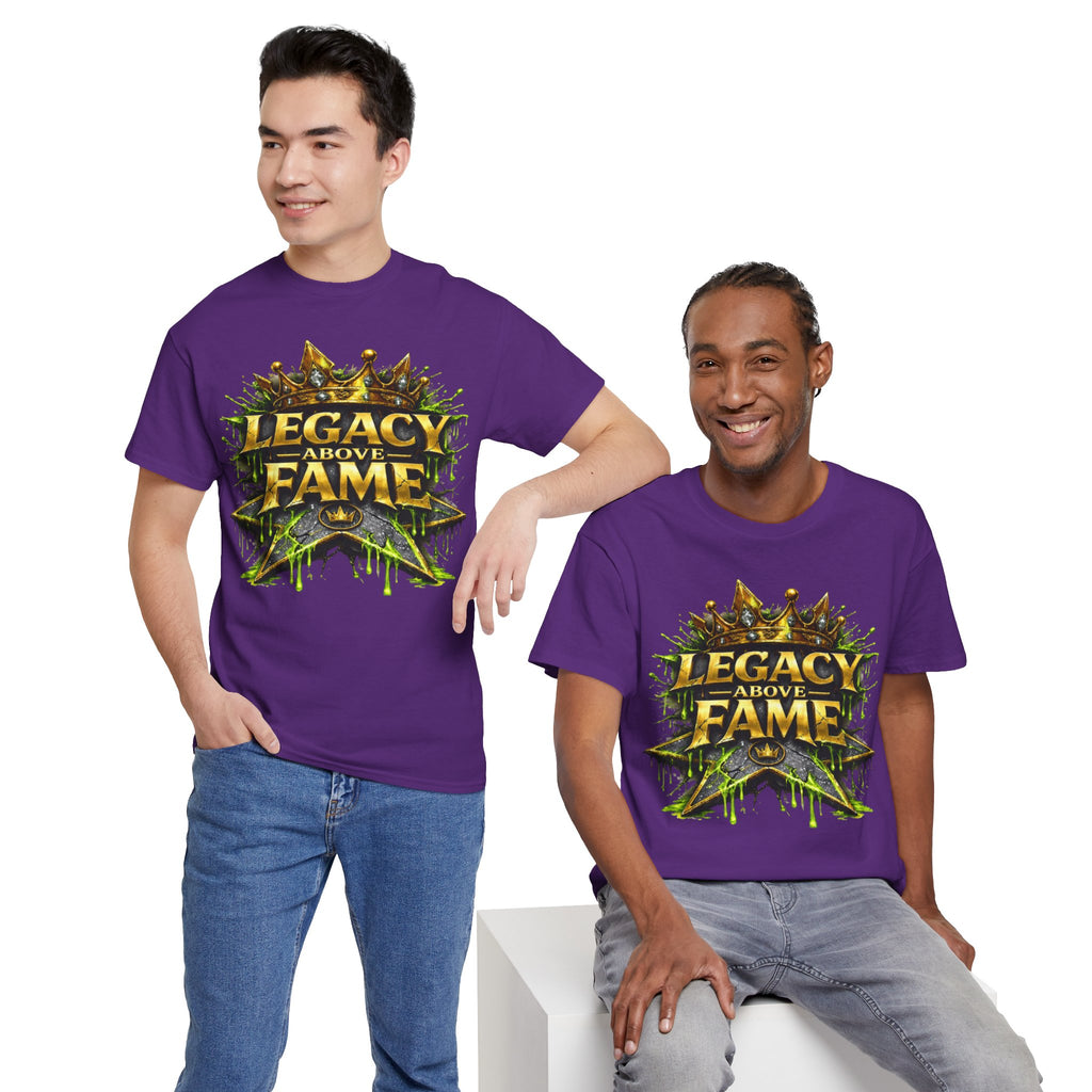 Adult Legacy Above Fame Graphic T-Shirt (Lime Green Drip) - Zealous For All