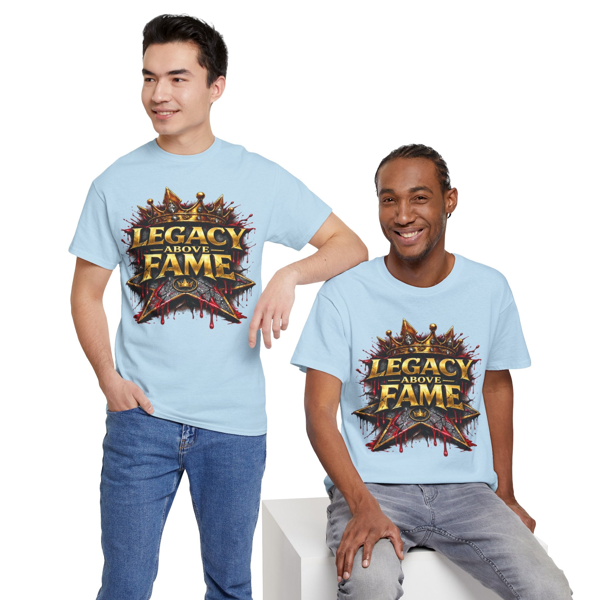 Adult Legacy Above Fame Graphic T-Shirt (Red Drip) - Zealous For All
