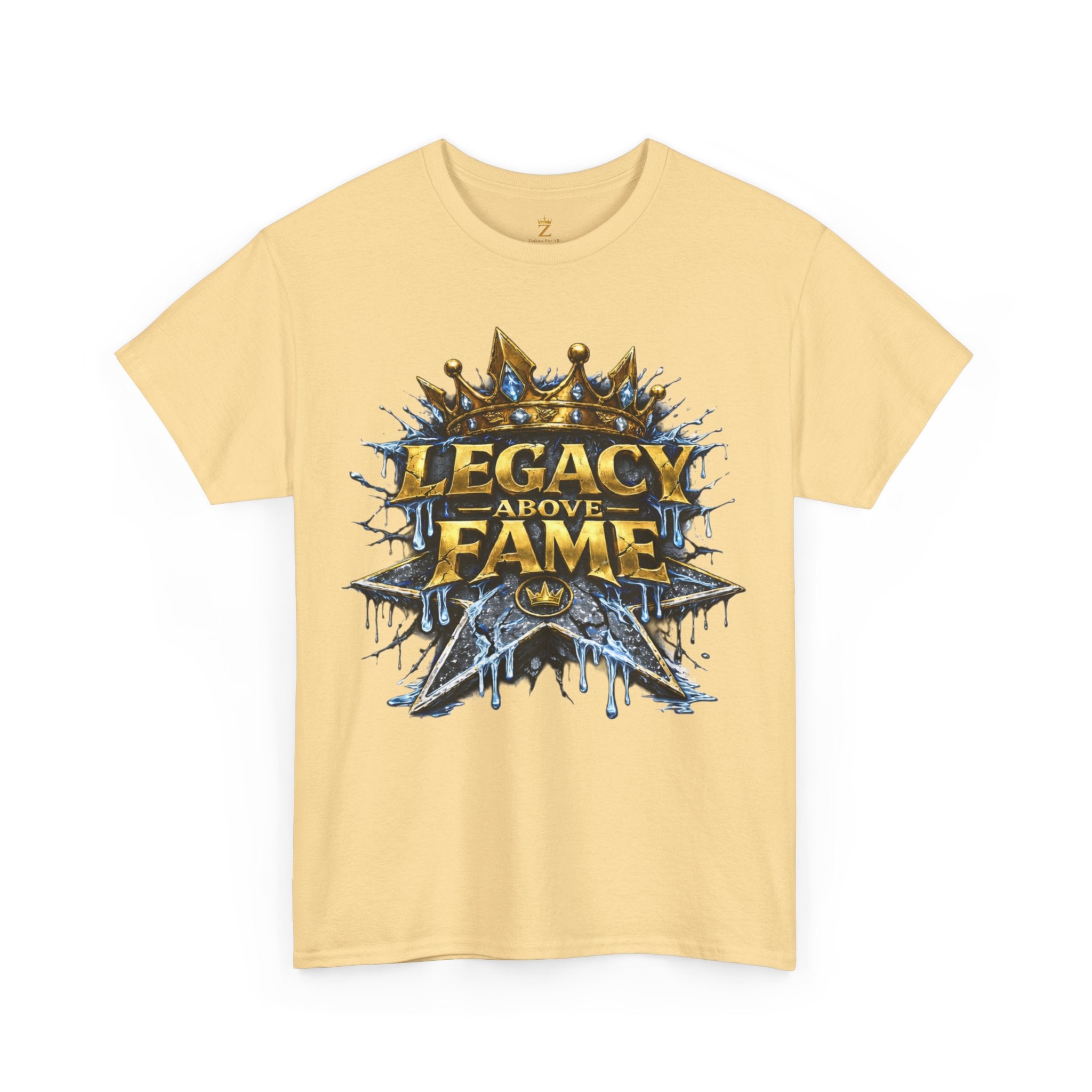 Adult Legacy Above Fame Graphic T-Shirt (Icy Blue Drip) - Zealous For All