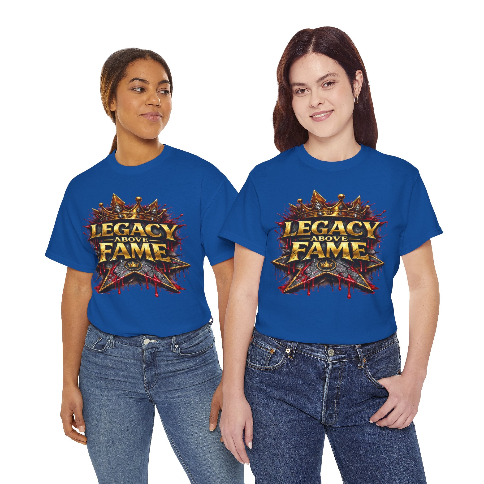 Adult Legacy Above Fame Graphic T-Shirt (Red Drip) - Zealous For All
