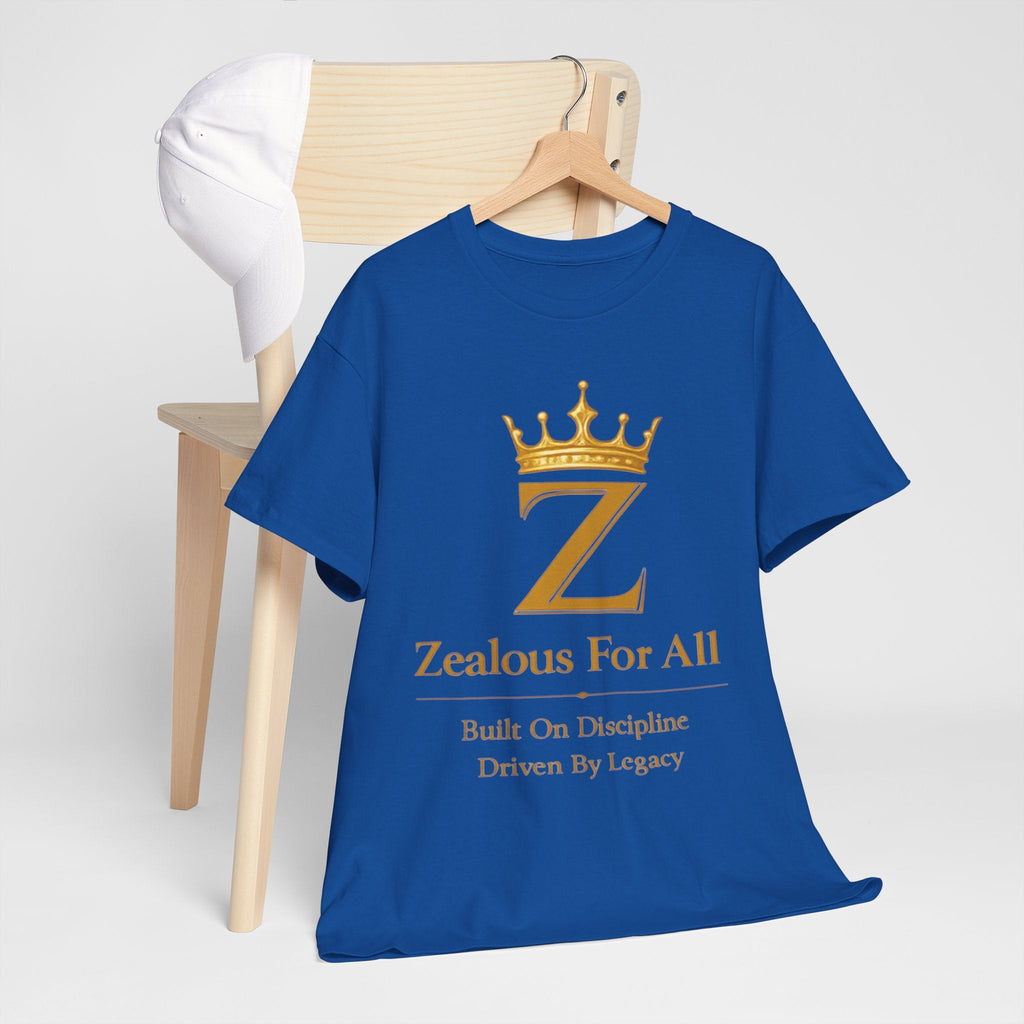 Unisex Zealous For All T-Shirt (Gold Logo) Printify