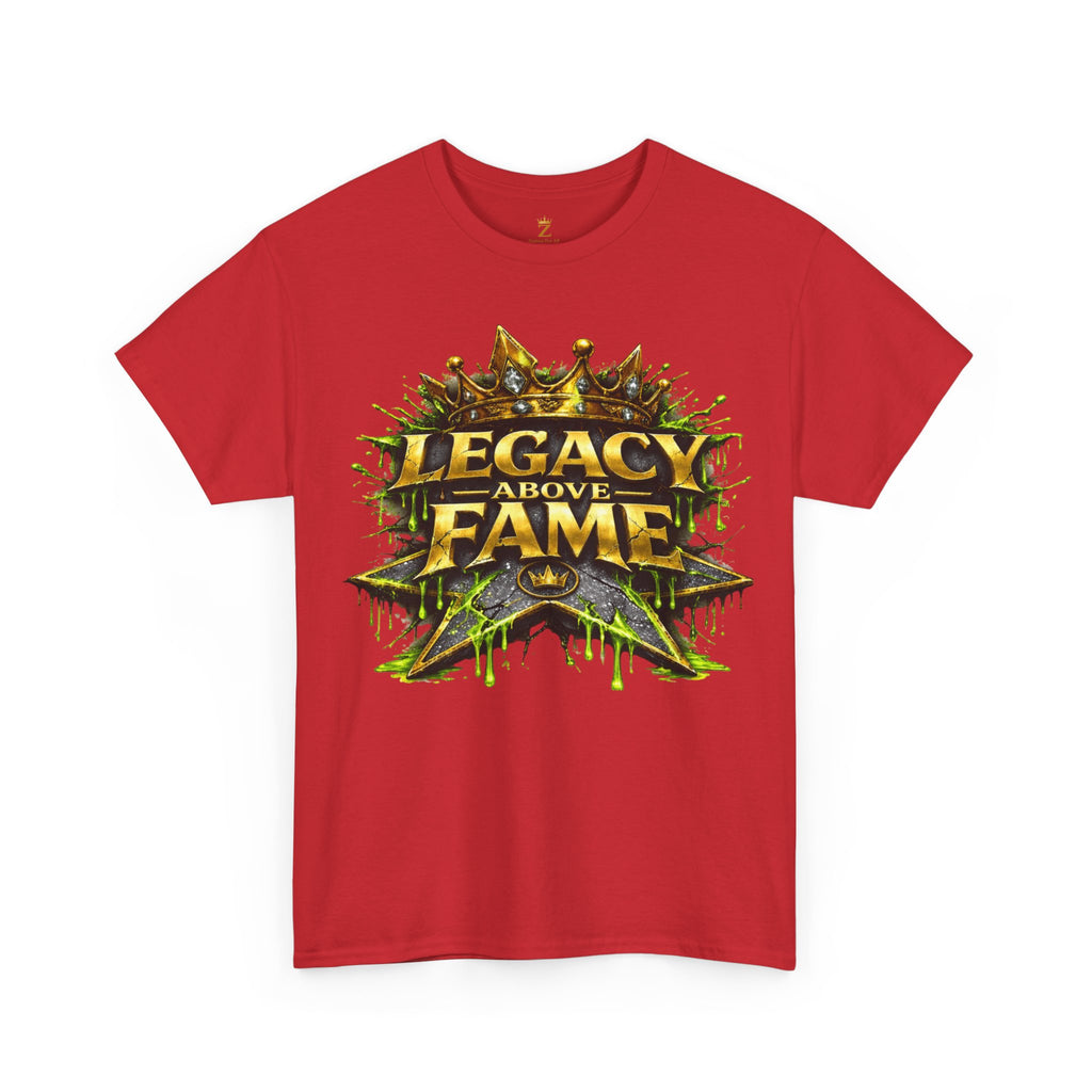 Adult Legacy Above Fame Graphic T-Shirt (Lime Green Drip) - Zealous For All