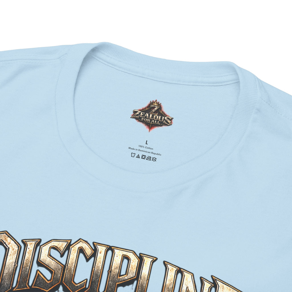 Discipline Over Emotions Graphic T-Shirt (Red Heart) Printify