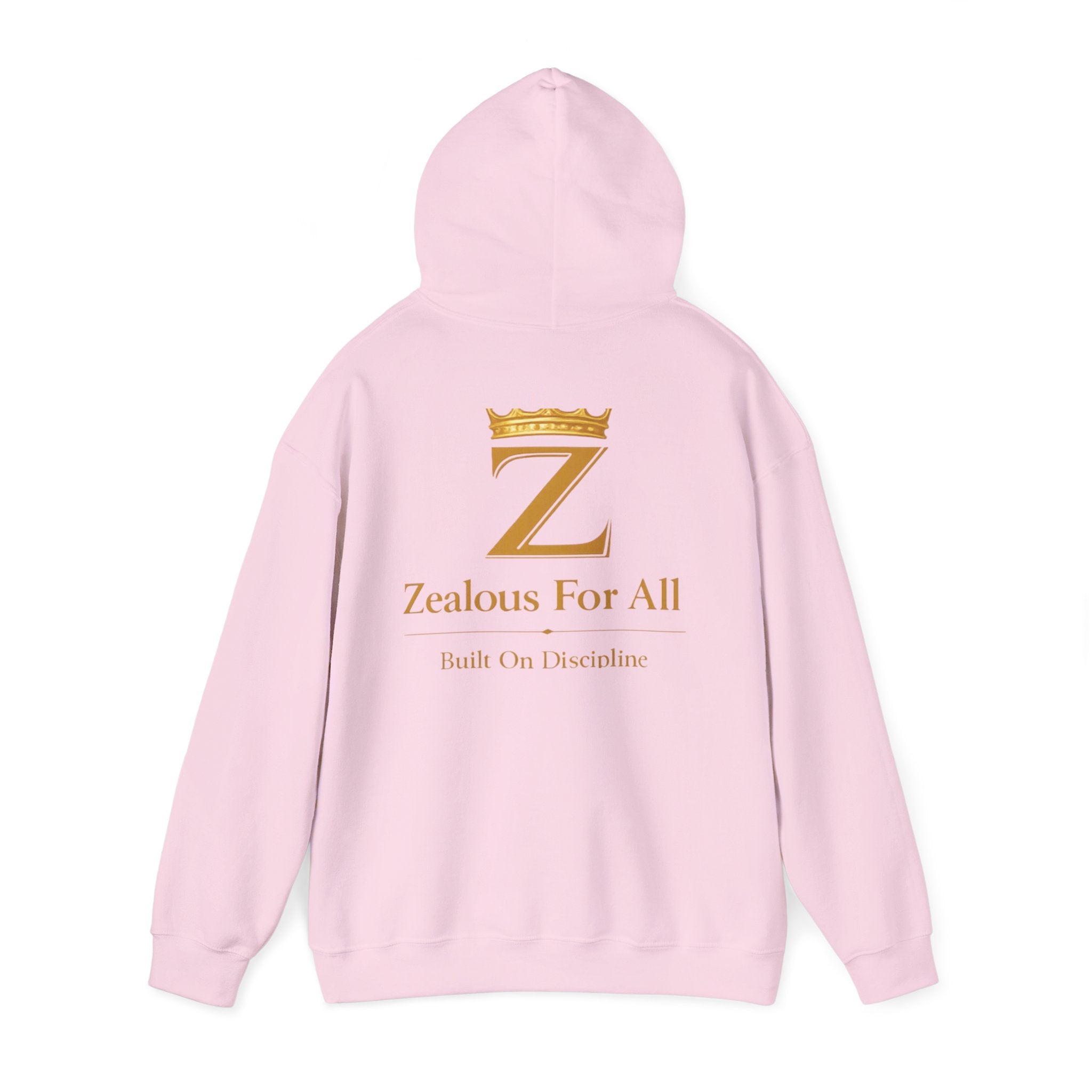 Zealous For All Hoodie — Gold Front Logo Sweatshirt - Zealous For All