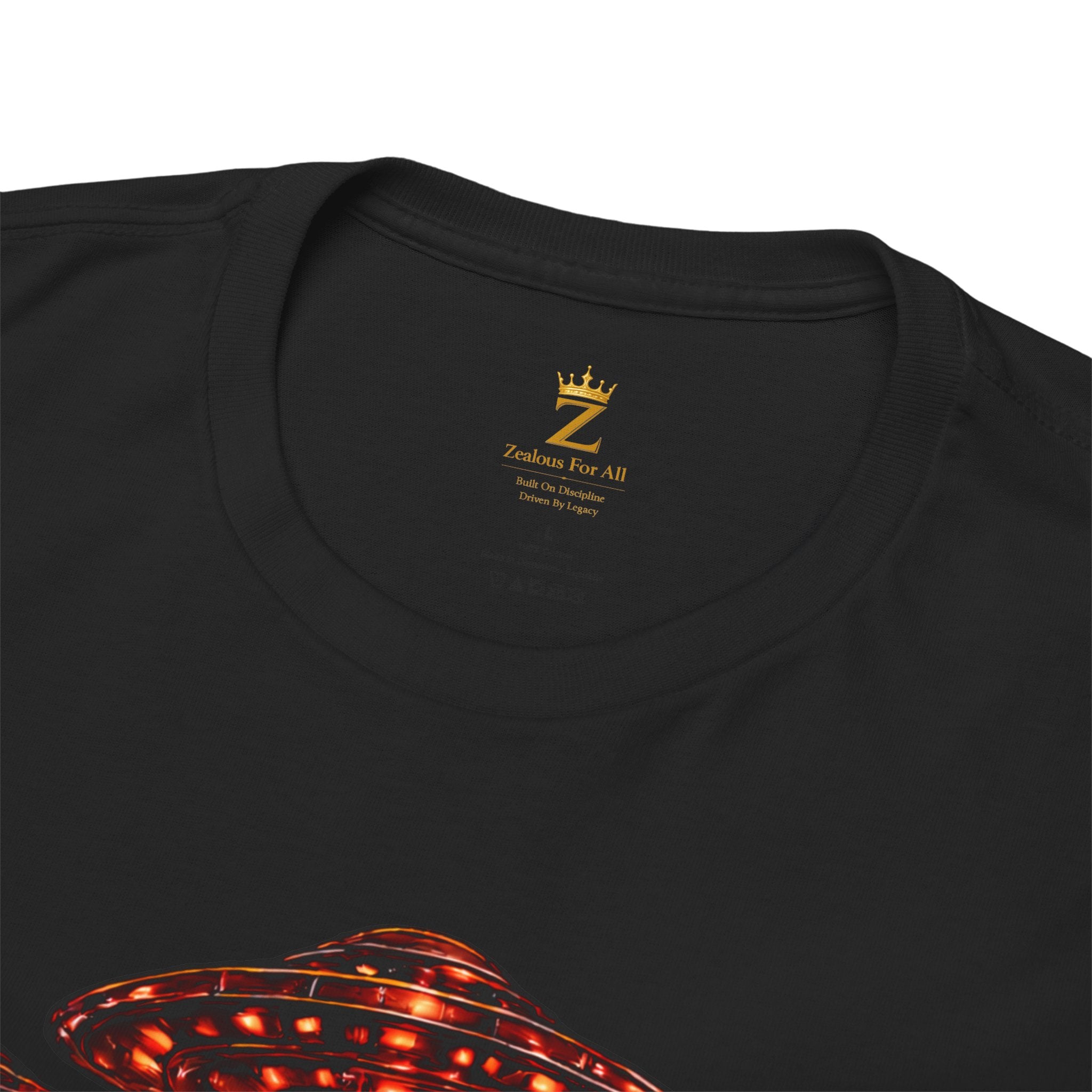 Adult "United. Fly. Organized." Graphic Tee (Red) Printify