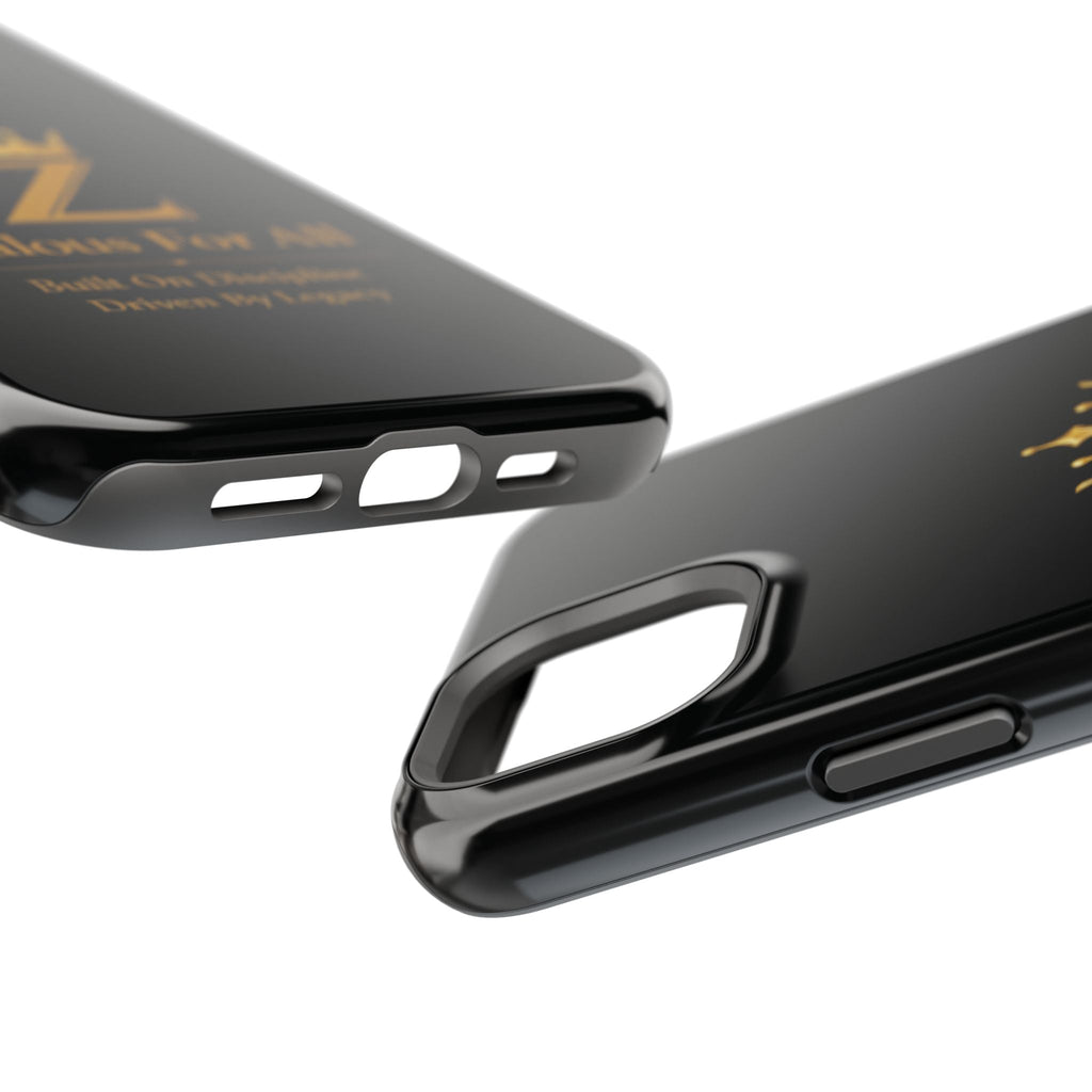 Phone Case — "Zealous For All" Gold Crown Impact-Resistant Case Printify