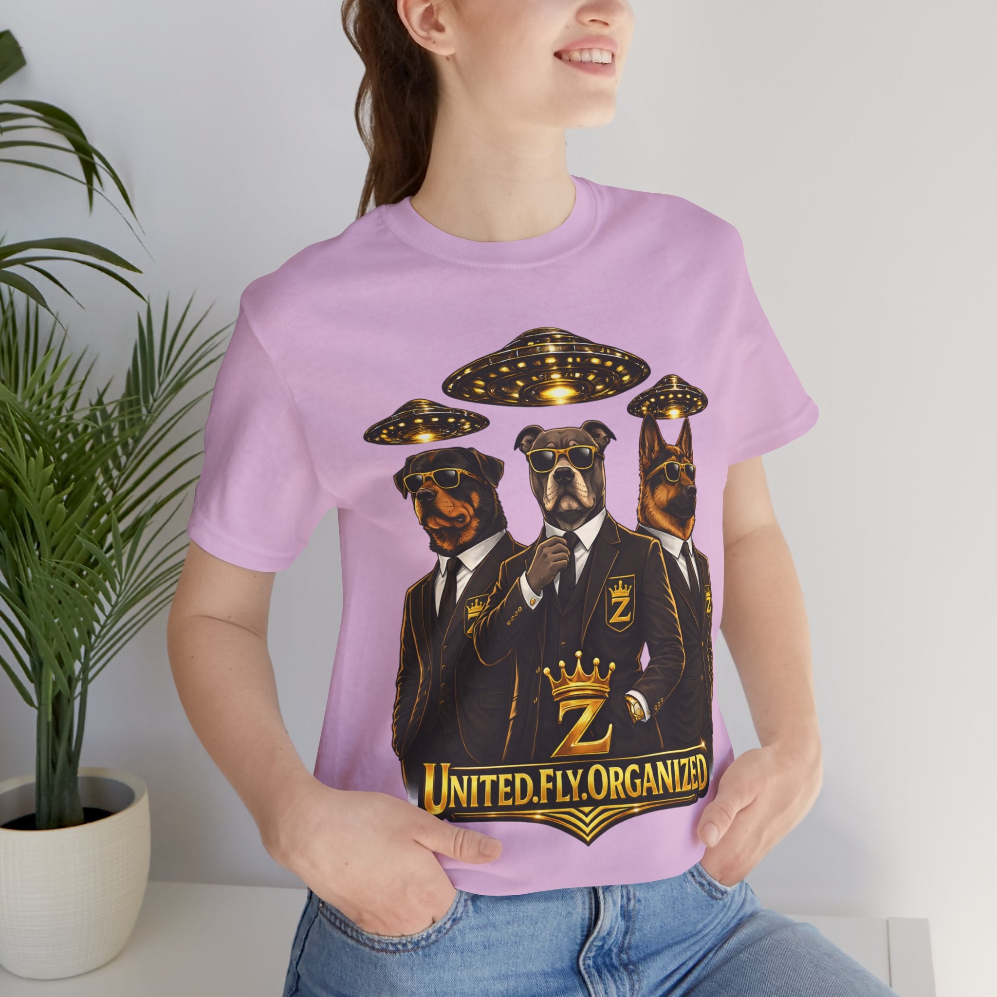 COMING SOON... United. Fly. Organized. Graphic Tee (Gold) Printify