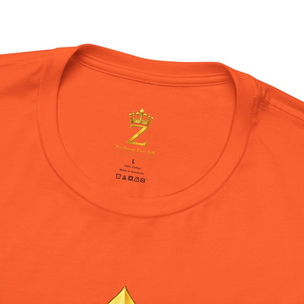 Unisex Zealous For All T-Shirt (Gold Logo) Printify