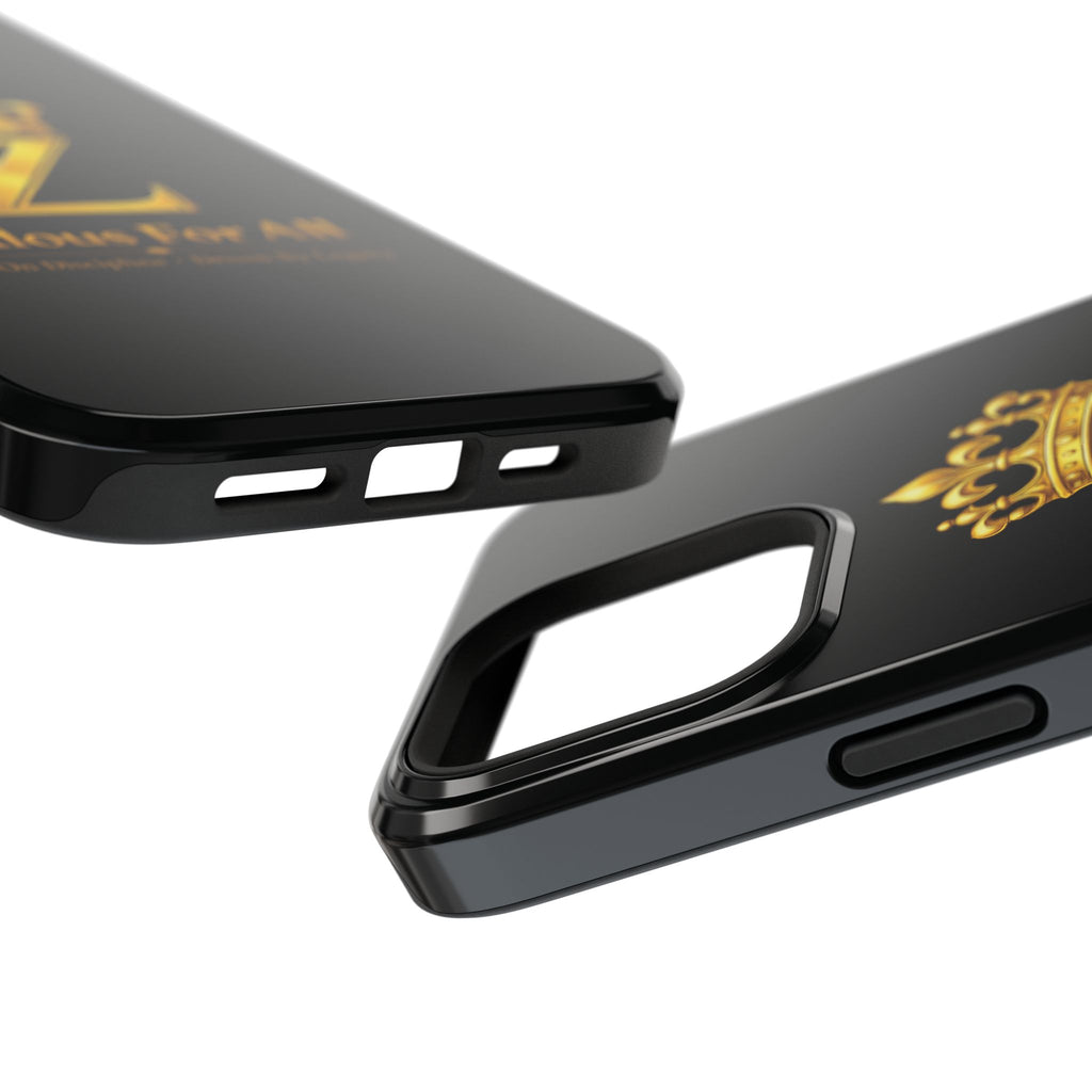 ZFA Phone Case  — "Zealous For All" Gold Crown Impact-Resistant Case Printify