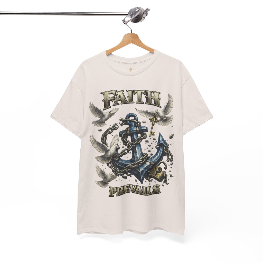 Adult Faith Prevails T‑Shirt (Blue Anchor) Printify