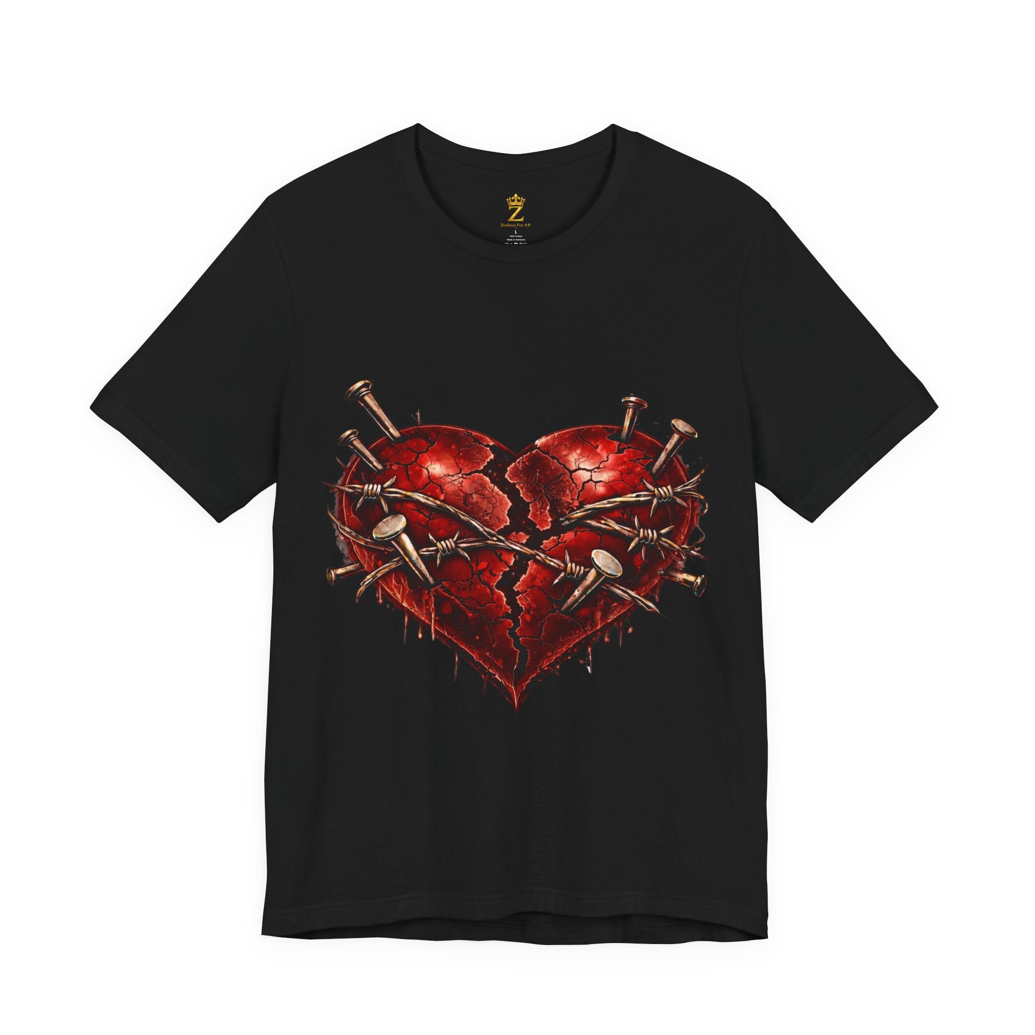 Red Heart T-Shirt (Discipline Over Emotions)