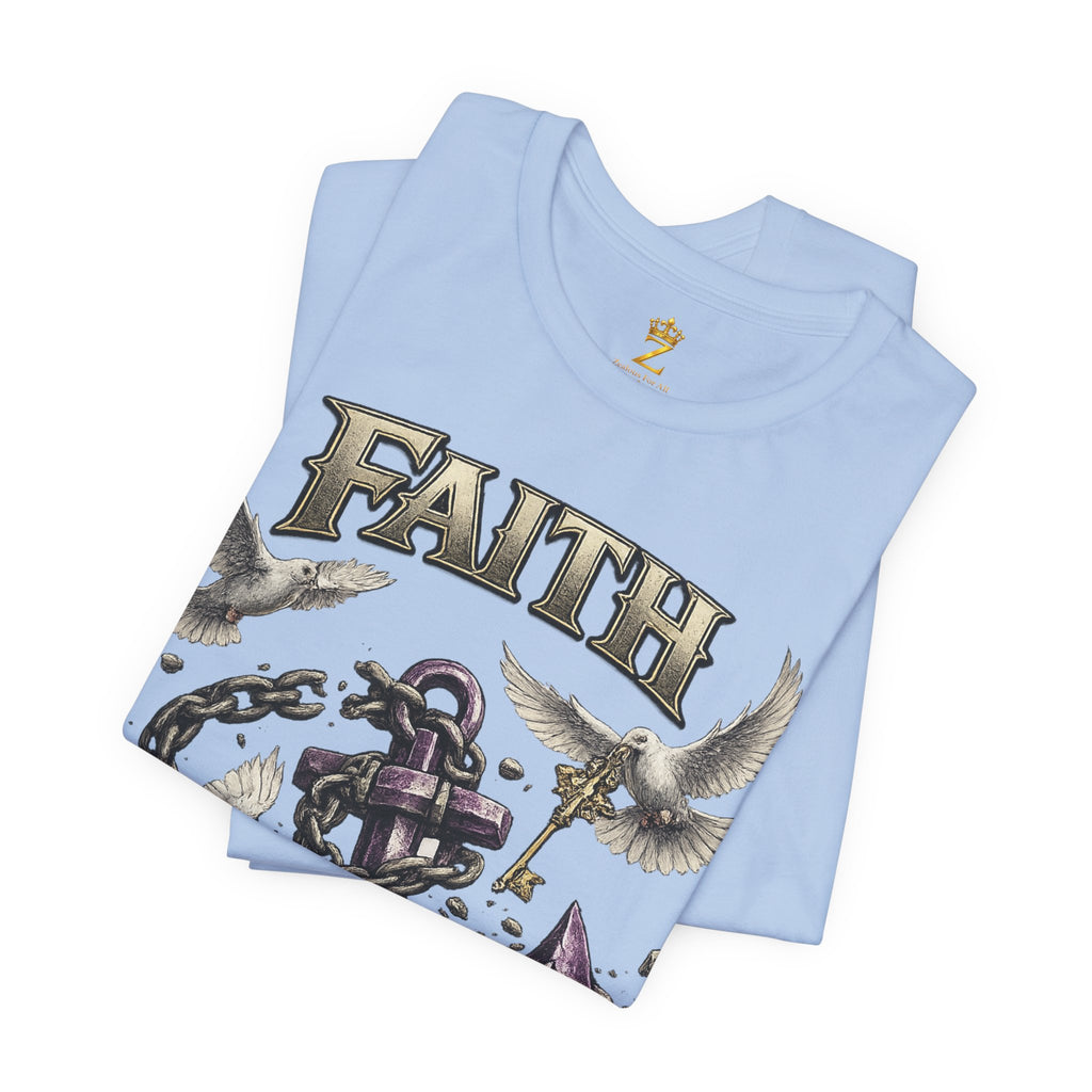 Faith Prevails T‑Shirt (Purple Anchor) Printify