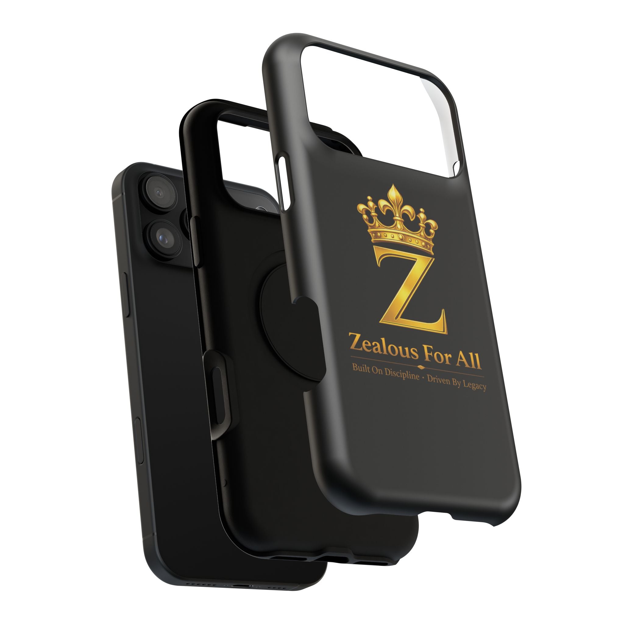 ZFA Phone Case  — "Zealous For All" Gold Crown Impact-Resistant Case Printify