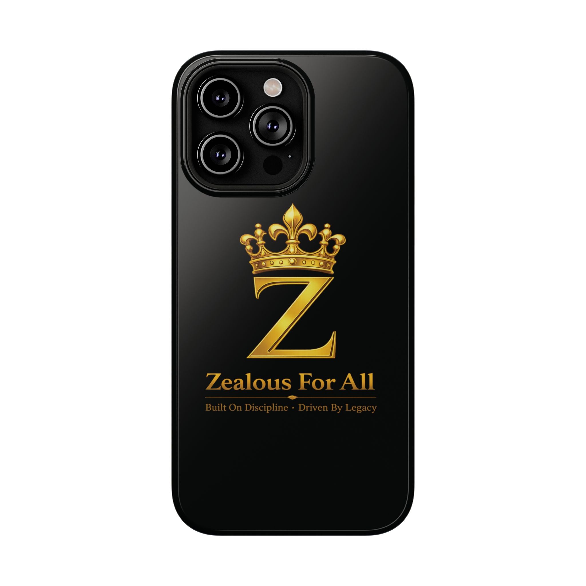 ZFA Phone Case  — "Zealous For All" Gold Crown Impact-Resistant Case Printify