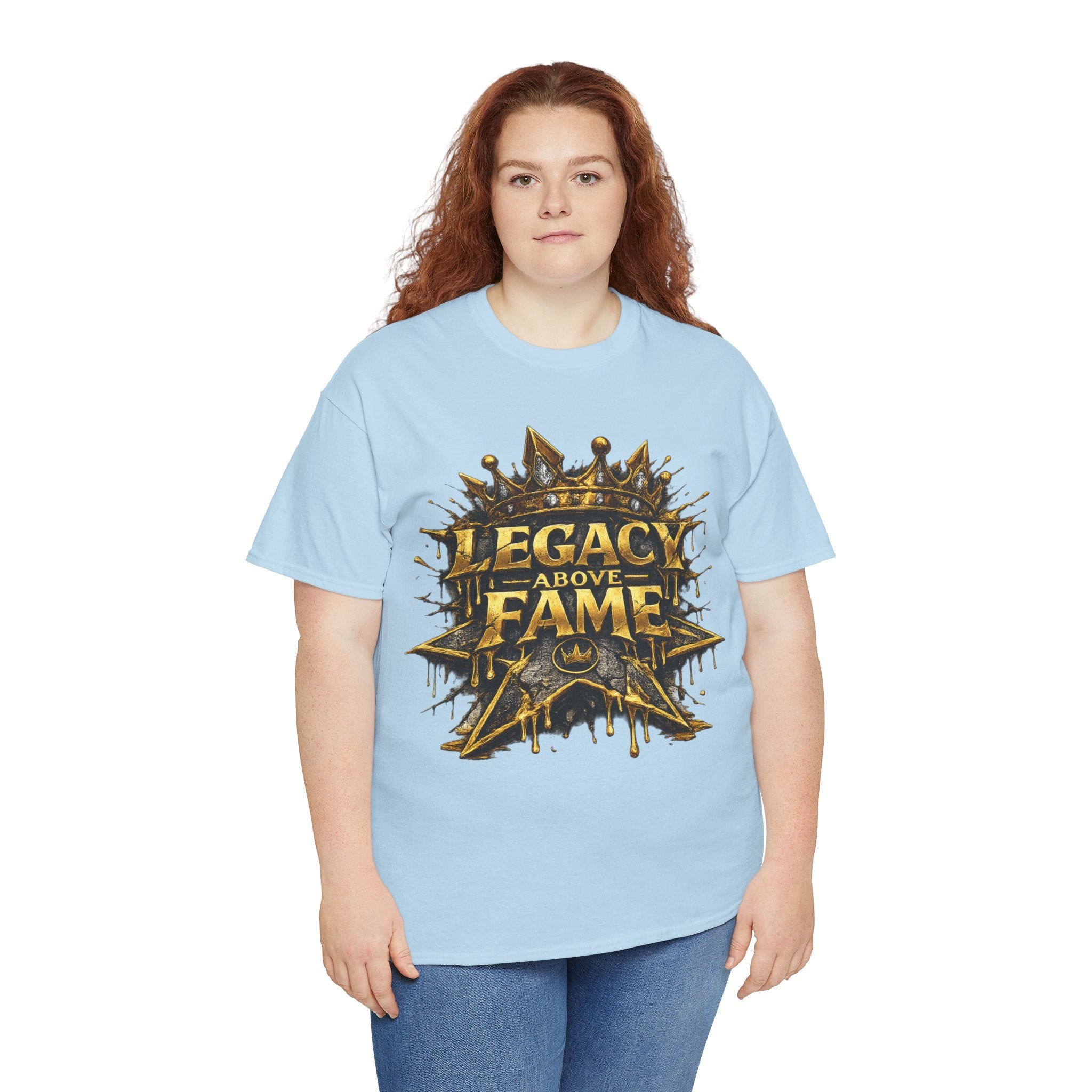 Adult Legacy Above Fame Graphic T-Shirt (Gold Drip) - Zealous For All