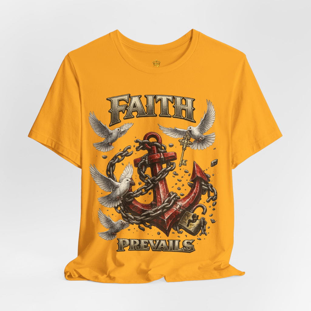Faith Prevails T‑Shirt (Red Anchor) Printify