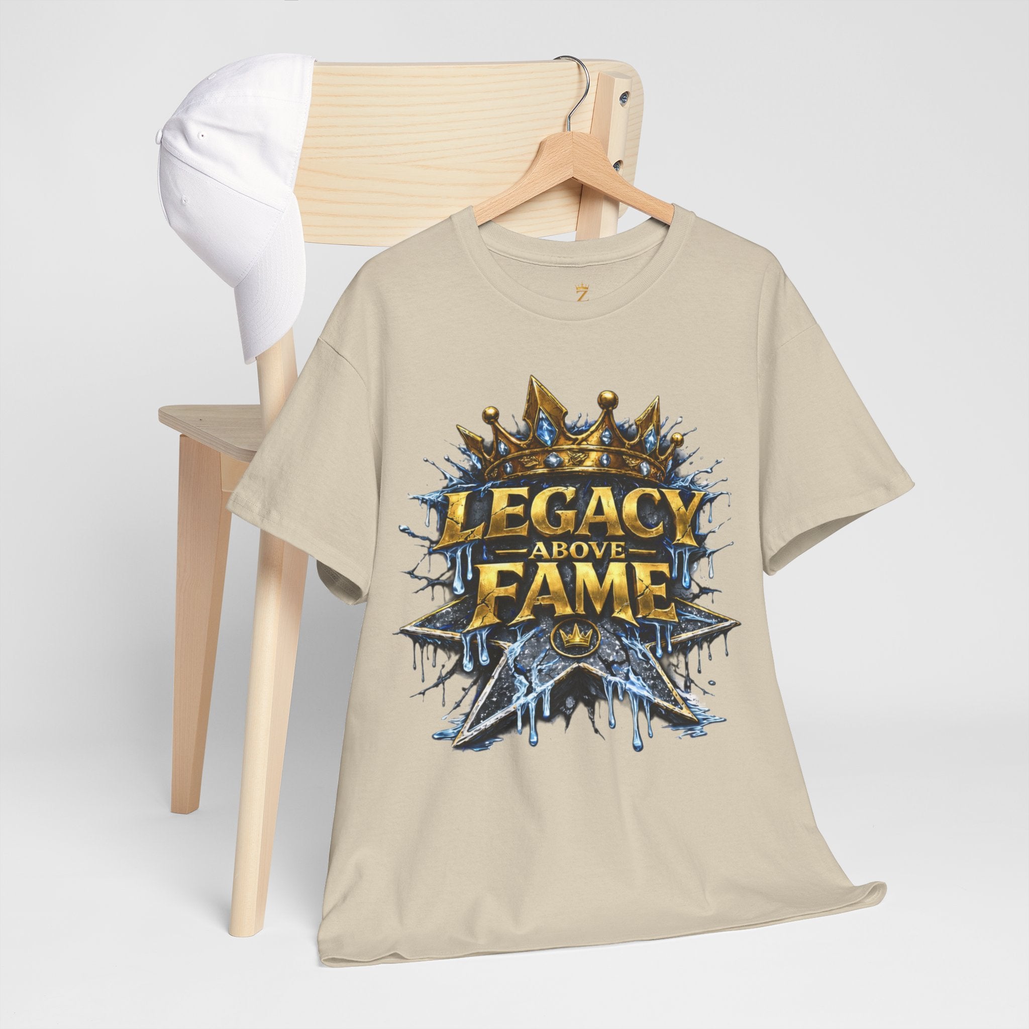 Adult Legacy Above Fame Graphic T-Shirt (Icy Blue Drip) - Zealous For All