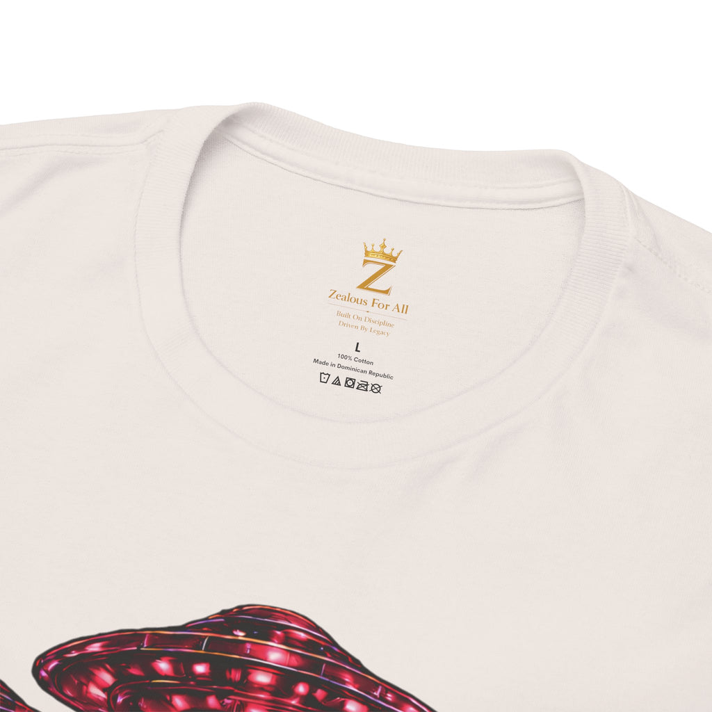 Adult "United. Fly. Organized." Graphic Tee (Hot Pink) Printify