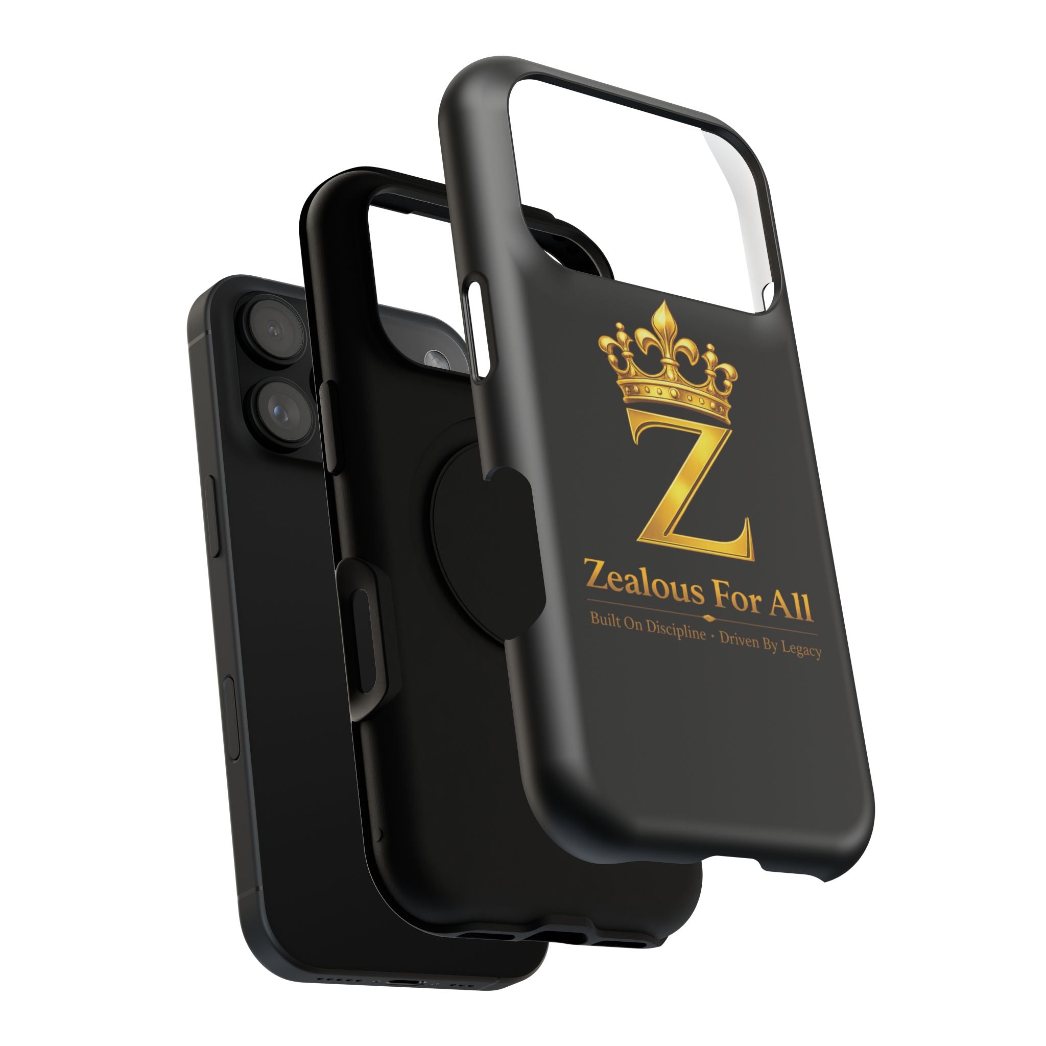 ZFA Phone Case  — "Zealous For All" Gold Crown Impact-Resistant Case Printify