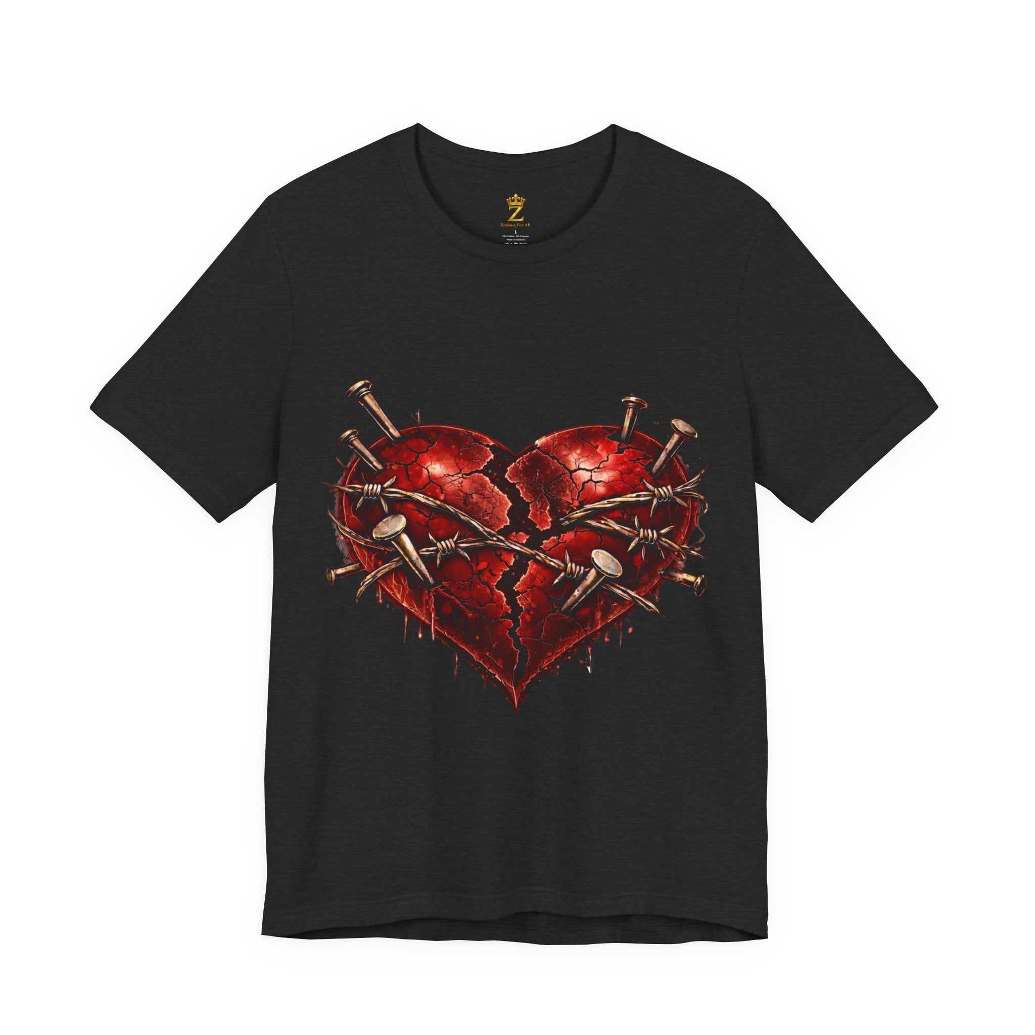 Red Heart T-Shirt (Discipline Over Emotions)