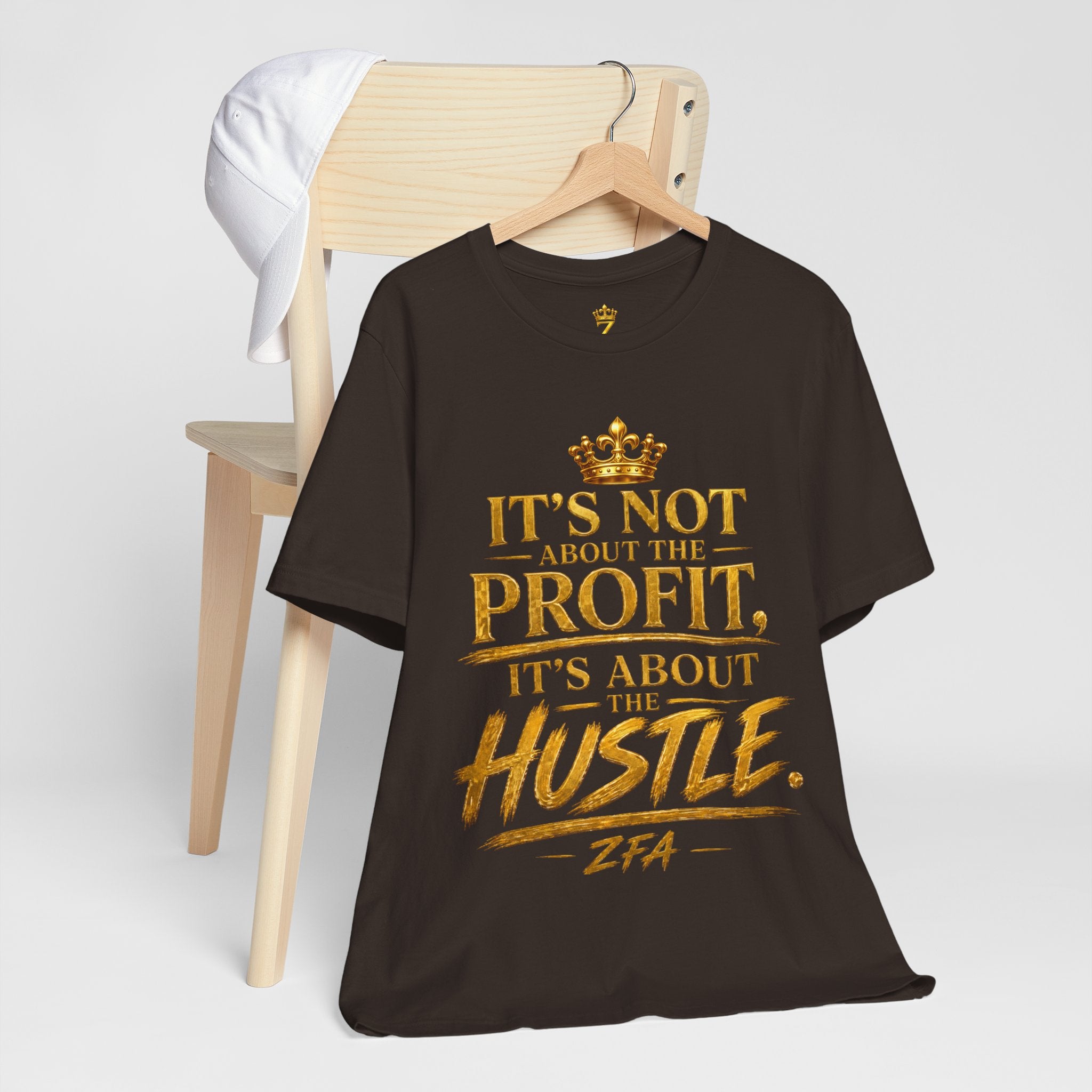 "It's Not About the Profit, It's About the Hustle" Motivational T‑Shirt