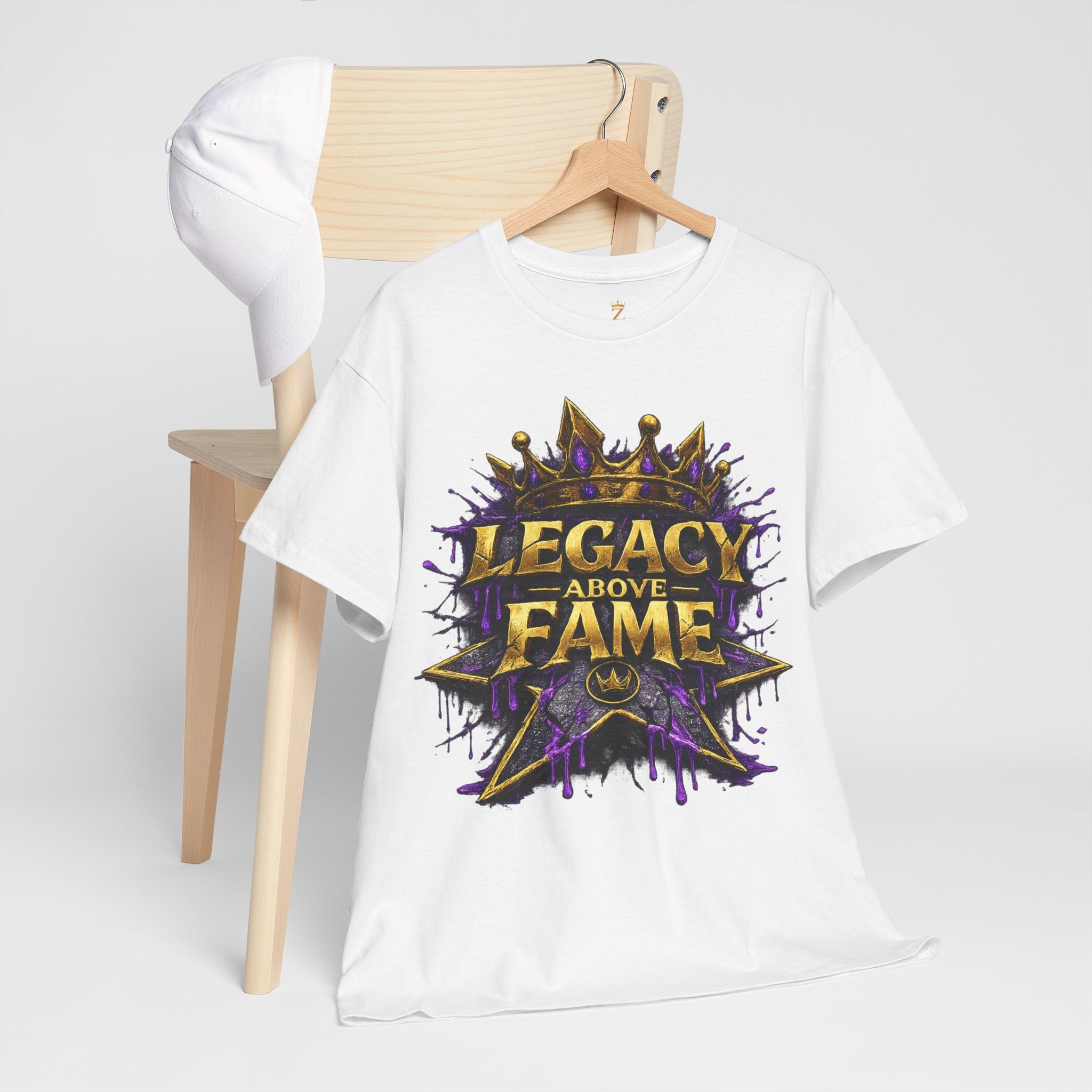 Adult Legacy Above Fame Graphic T-Shirt (Purple Drip) - Zealous For All