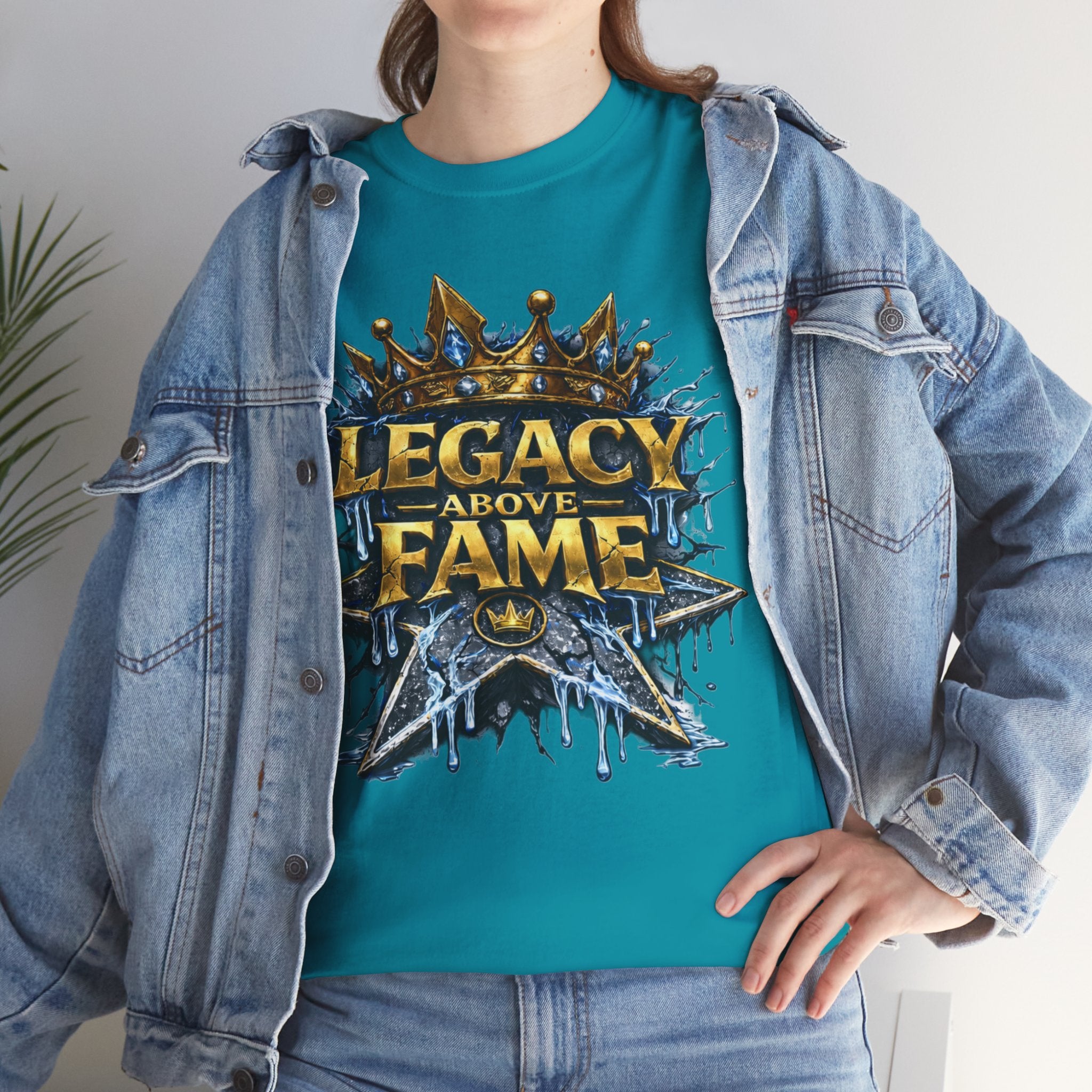 Adult Legacy Above Fame Graphic T-Shirt (Icy Blue Drip) - Zealous For All