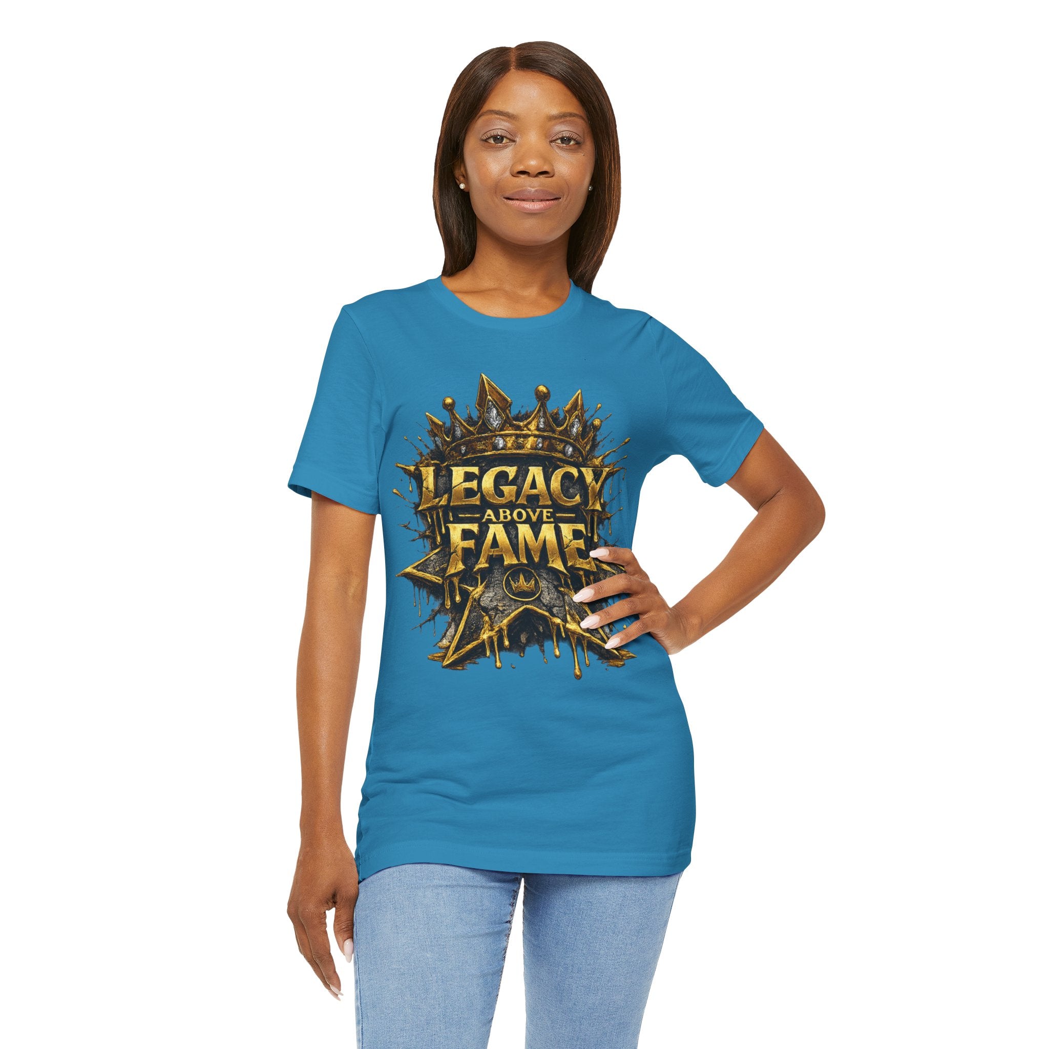 COMING SOON... Legacy Above Fame Graphic Tee (Gold Crown) Printify