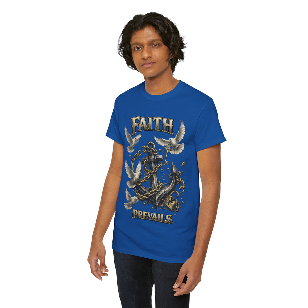 Adult Faith Prevails T‑Shirt (Black Anchor) Printify