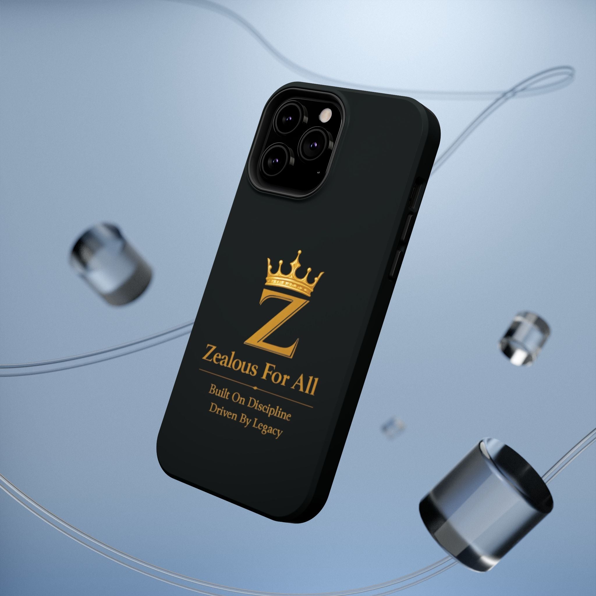 Phone Case — "Zealous For All" Gold Crown Impact-Resistant Case Printify