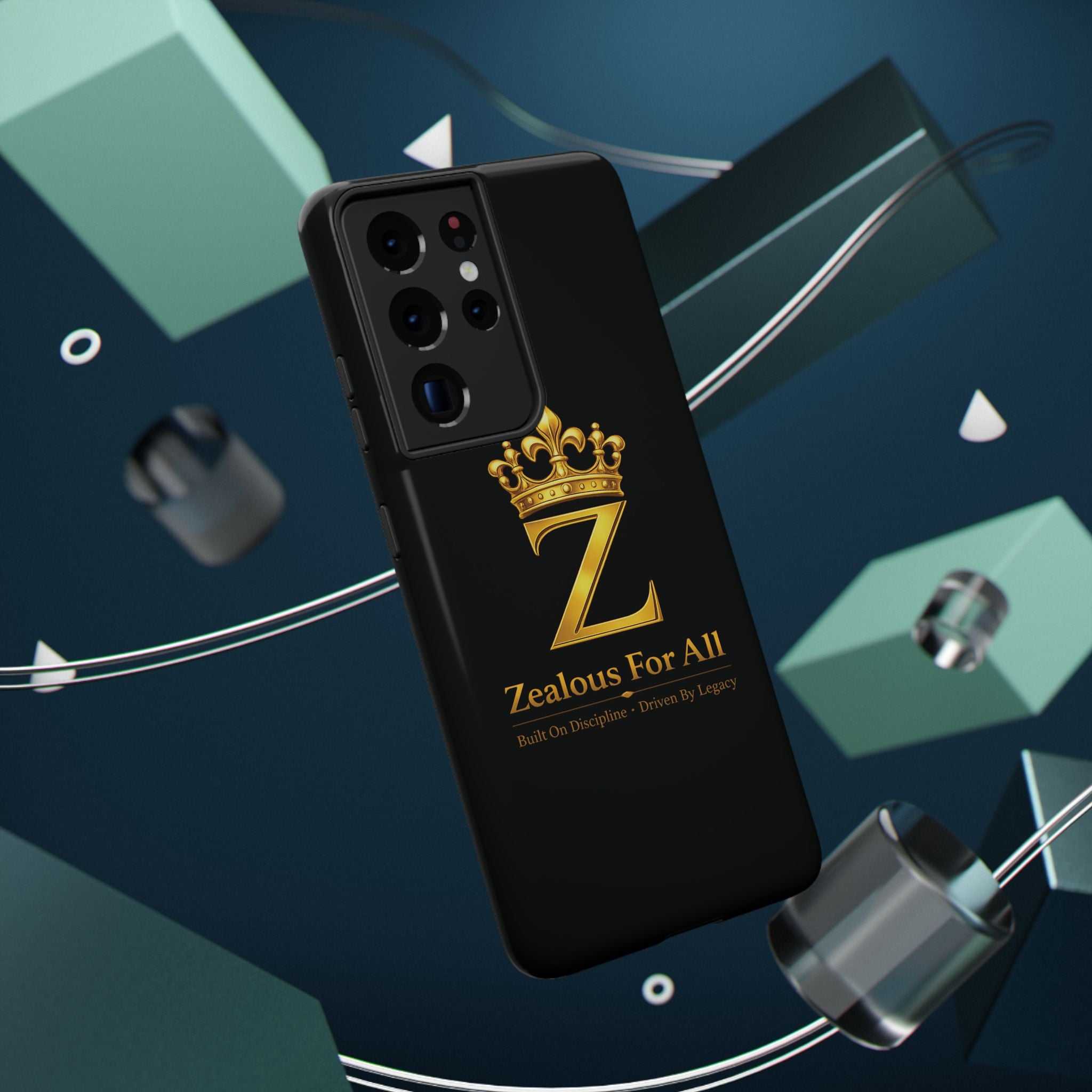 ZFA Phone Case  — "Zealous For All" Gold Crown Impact-Resistant Case Printify