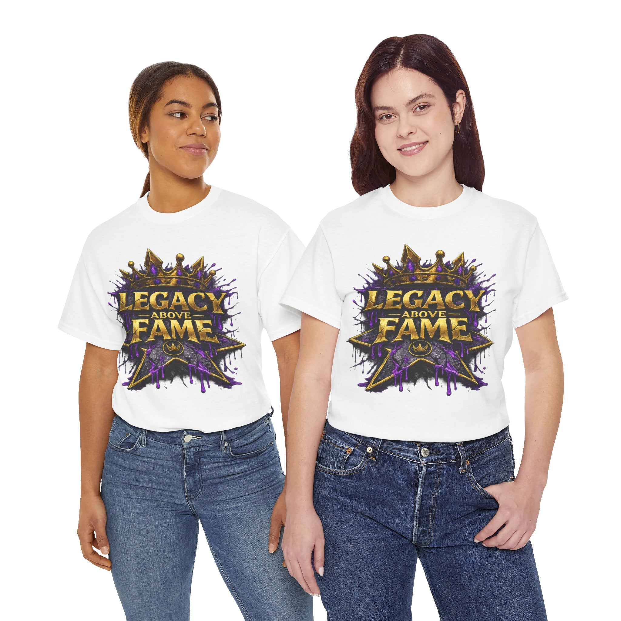 Adult Legacy Above Fame Graphic T-Shirt (Purple Drip) - Zealous For All