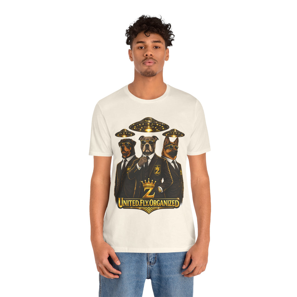 COMING SOON... United. Fly. Organized. Graphic Tee (Gold) Printify