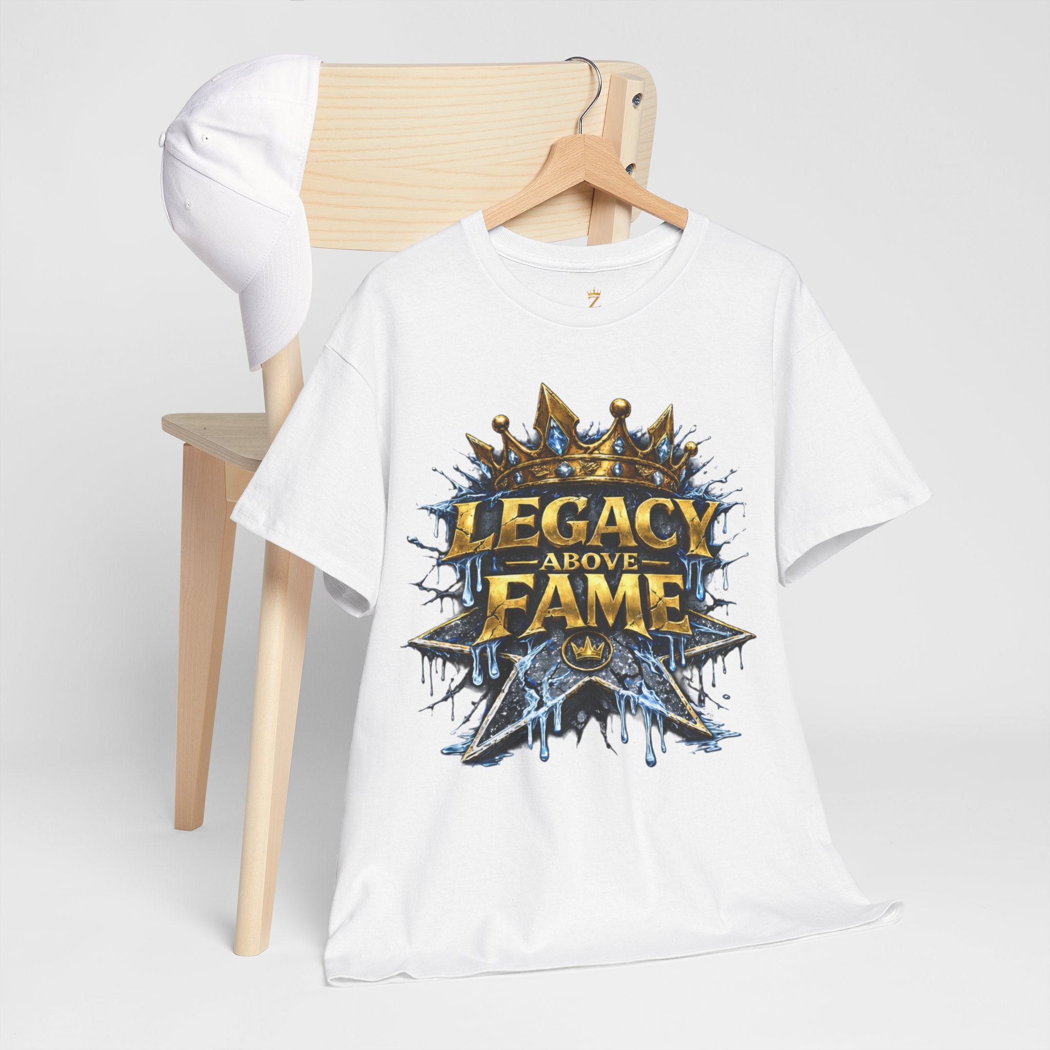 Adult Legacy Above Fame Graphic T-Shirt (Icy Blue Drip) - Zealous For All