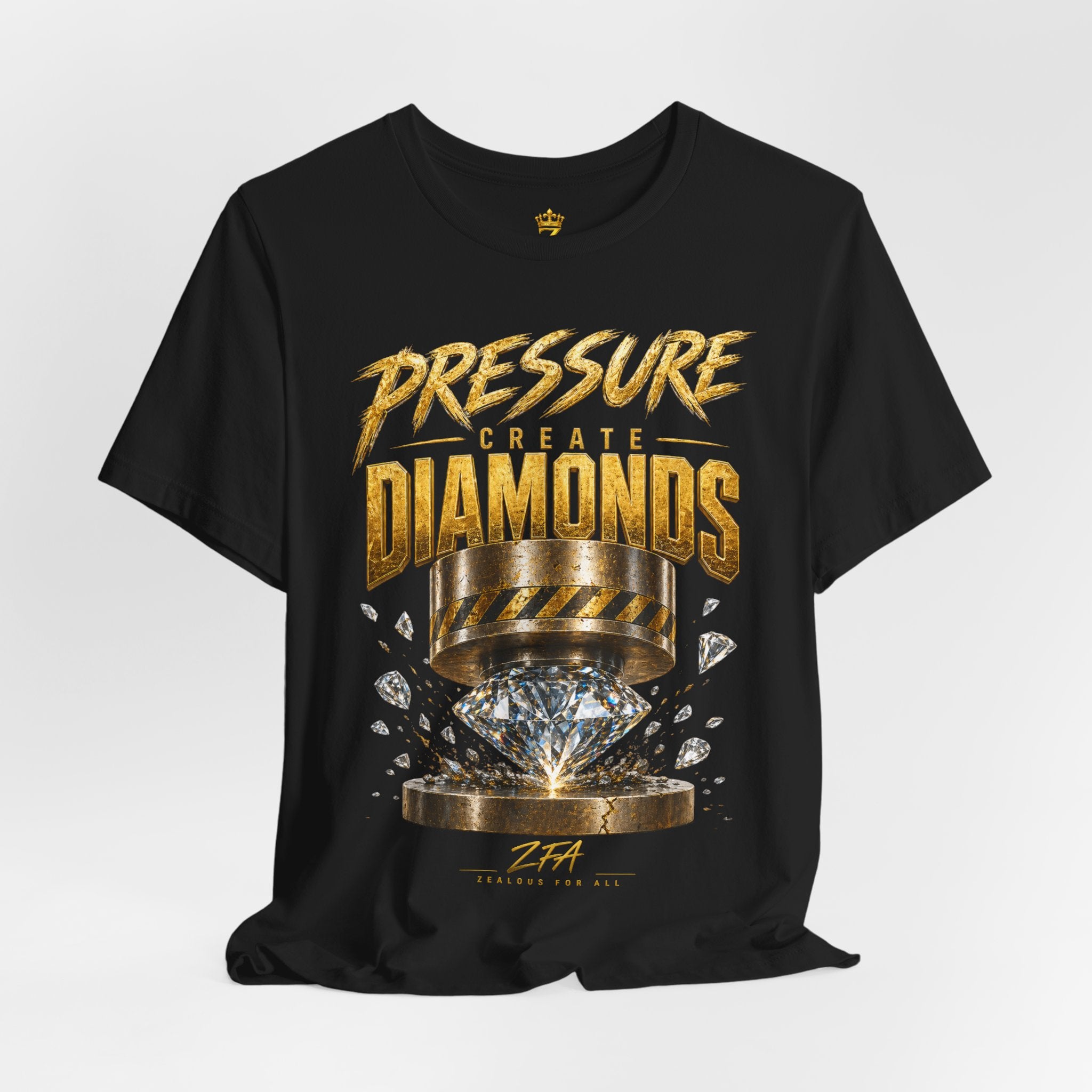 Pressure Create Diamonds T-Shirt — Motivational Graphic Tee